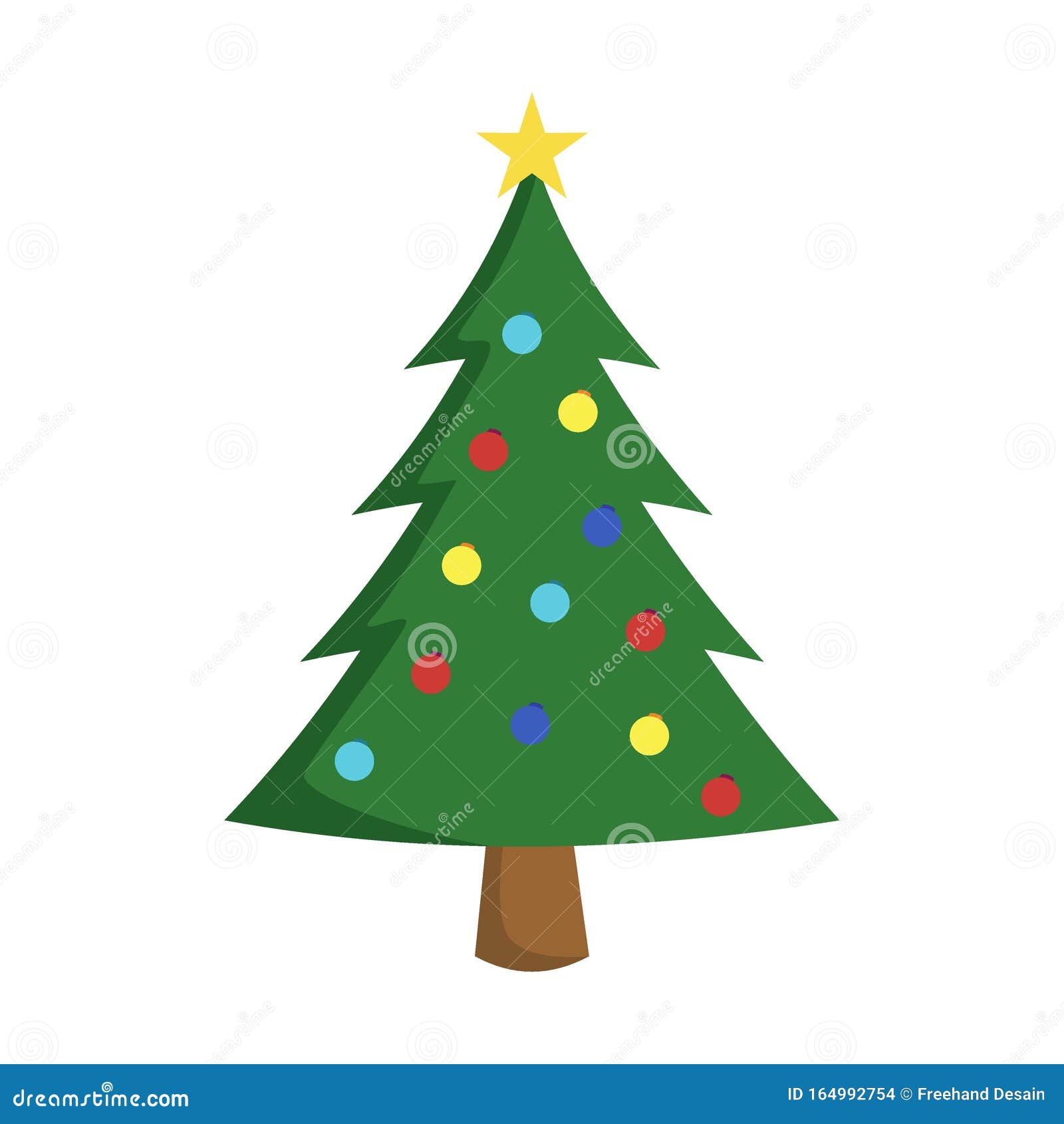 Christmas Tree Ornament Vector Illustration Can Use for Winter and ...