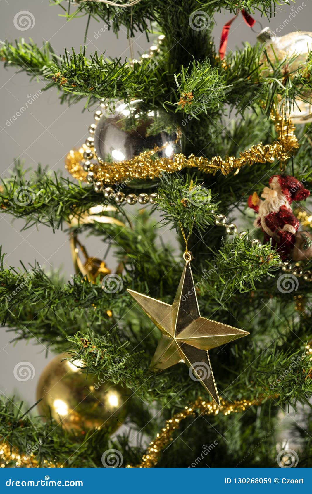 Christmas Tree with Presents Underneath. Stock Image Image of