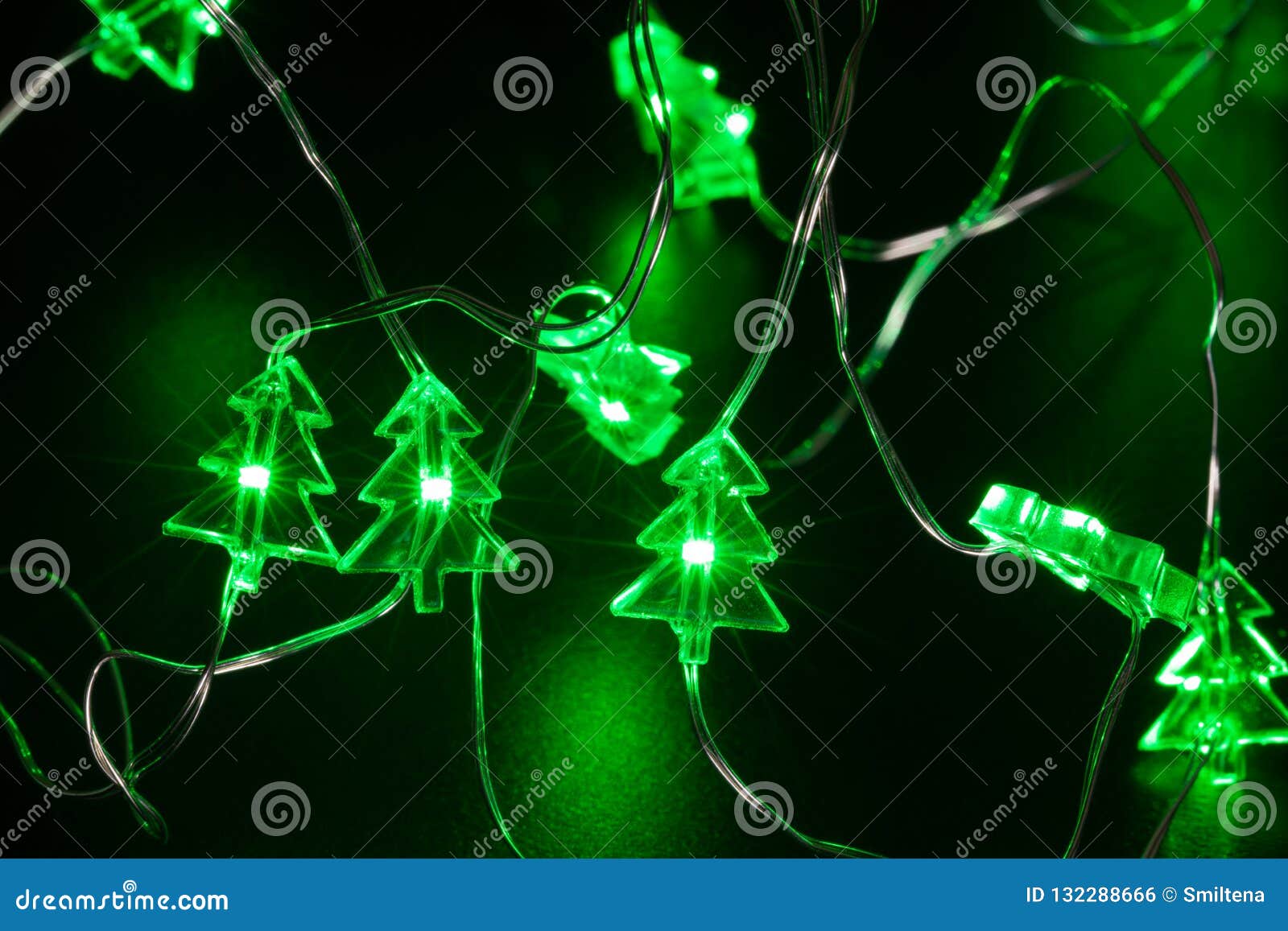 Christmas Tree Shape LED Wire Fairy Light Stock Photo Image of