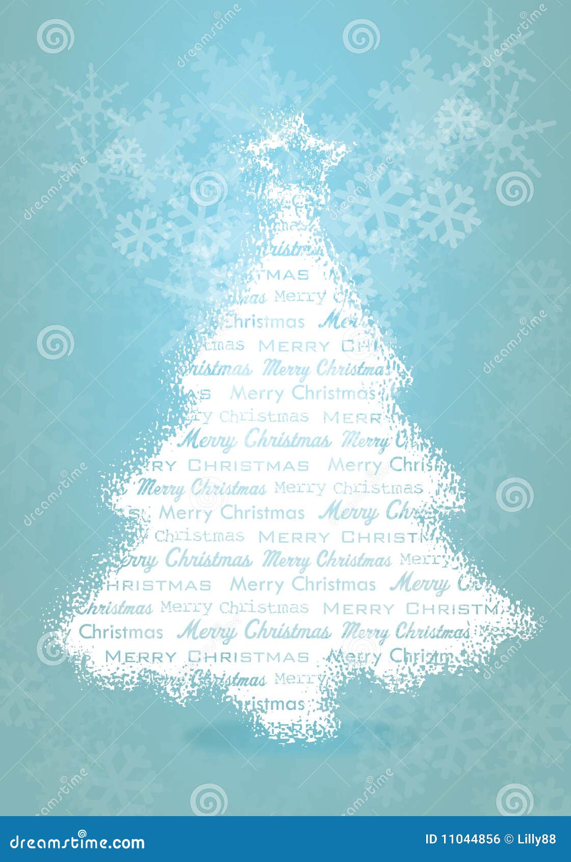 Christmas tree and snows stock illustration. Illustration of color