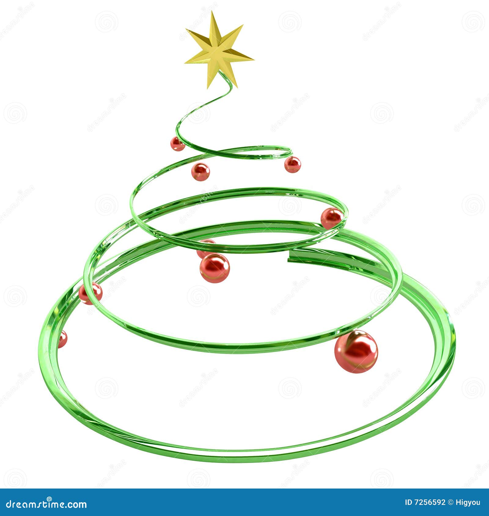 Christmas Tree Spiral stock illustration. Illustration of twisted 7256592