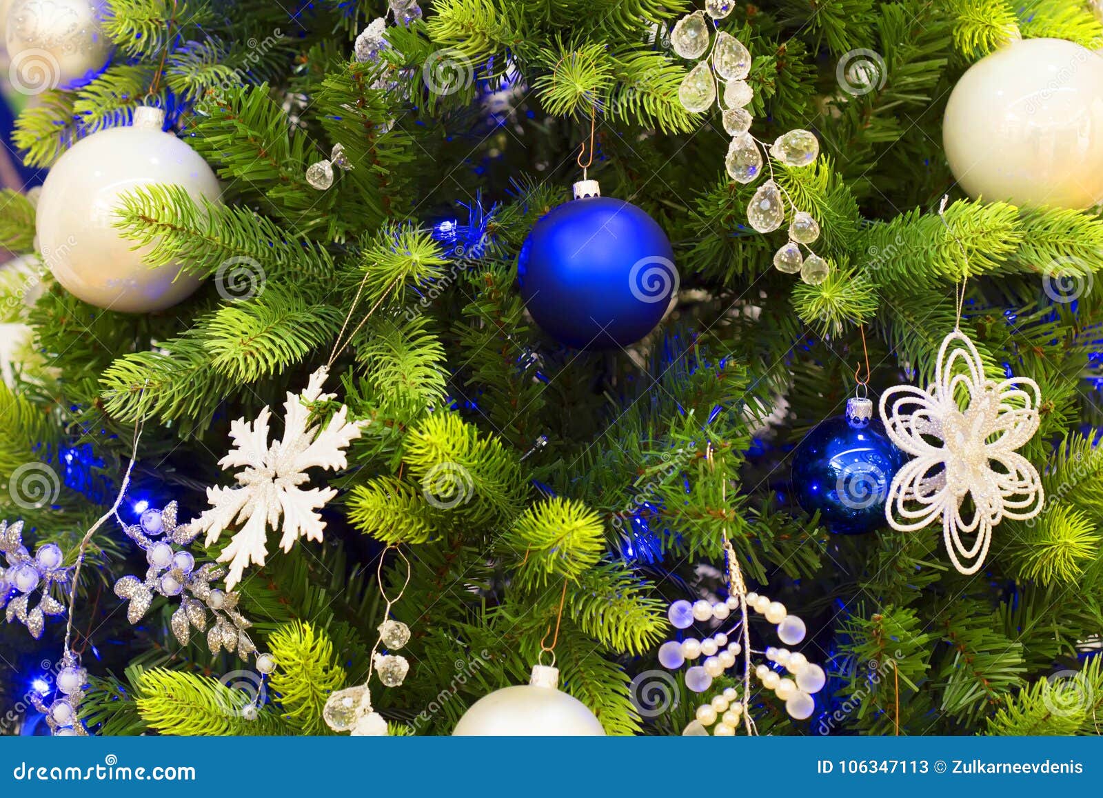 Christmas Tree with Toys Close Up Stock Image - Image of december ...