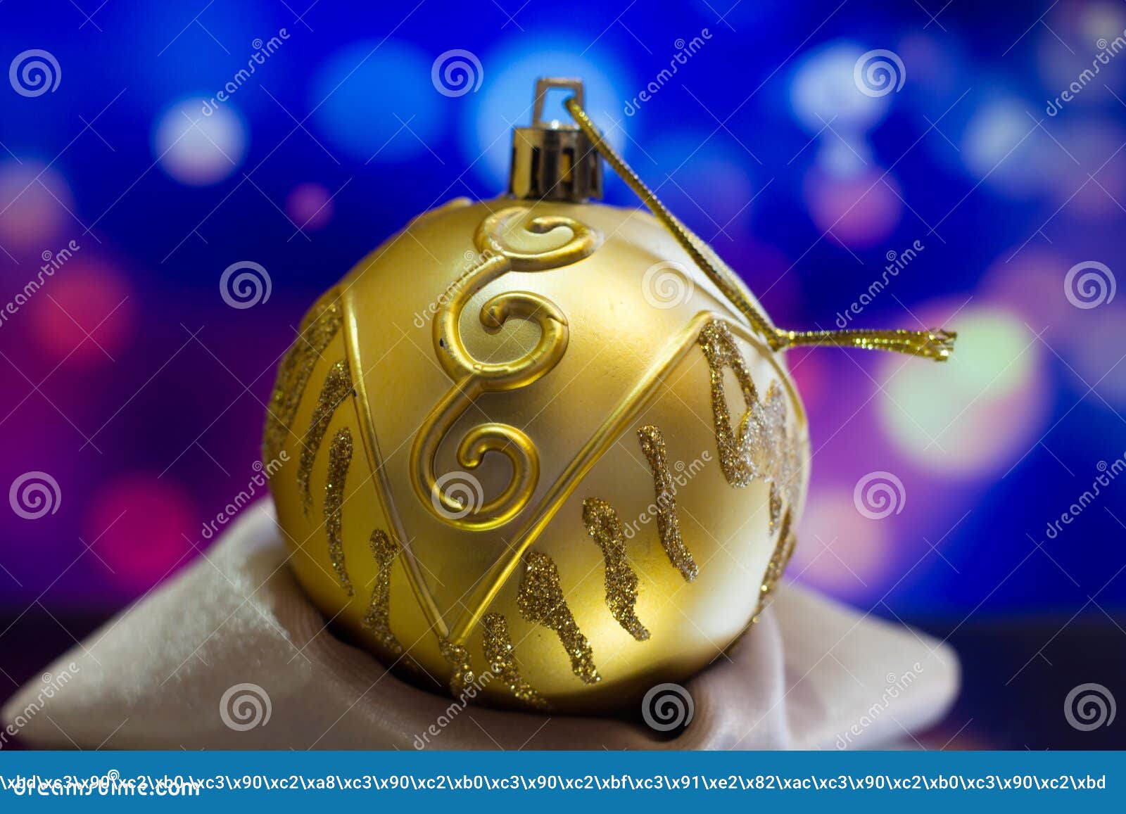 Christmas Tree Toys Isolated on Bright Background Stock Photo - Image ...