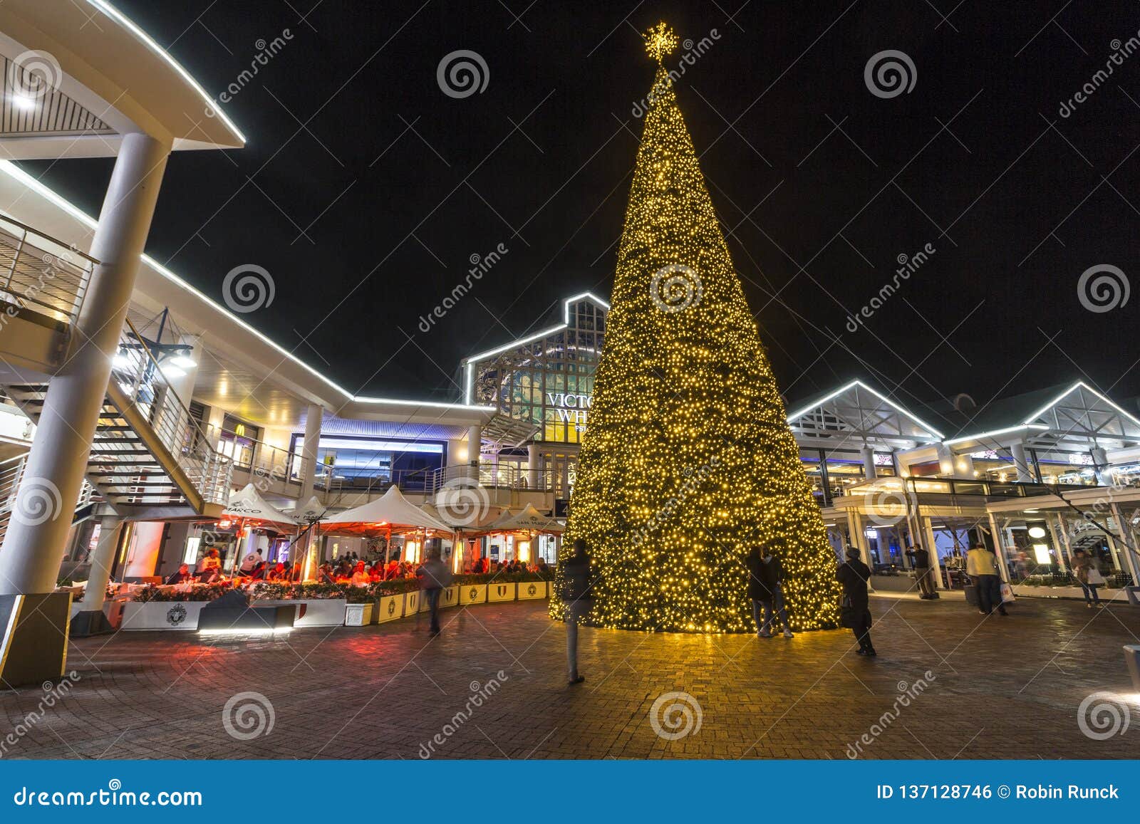 Christmas Tree at V&a Waterfront, Cape Town Editorial Photo Image of