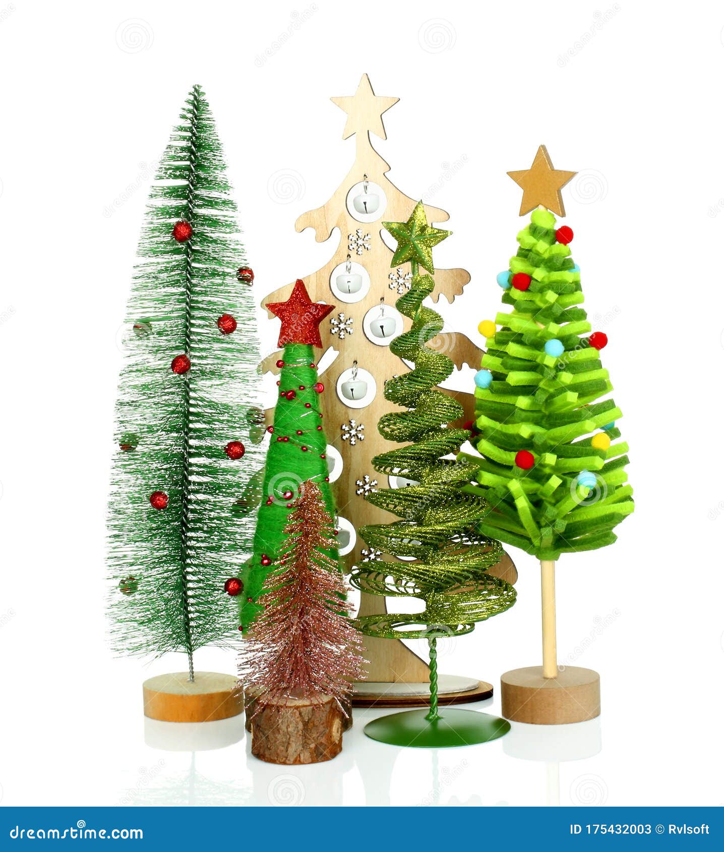 Christmas Tree on White Background Stock Image Image of merry, happy
