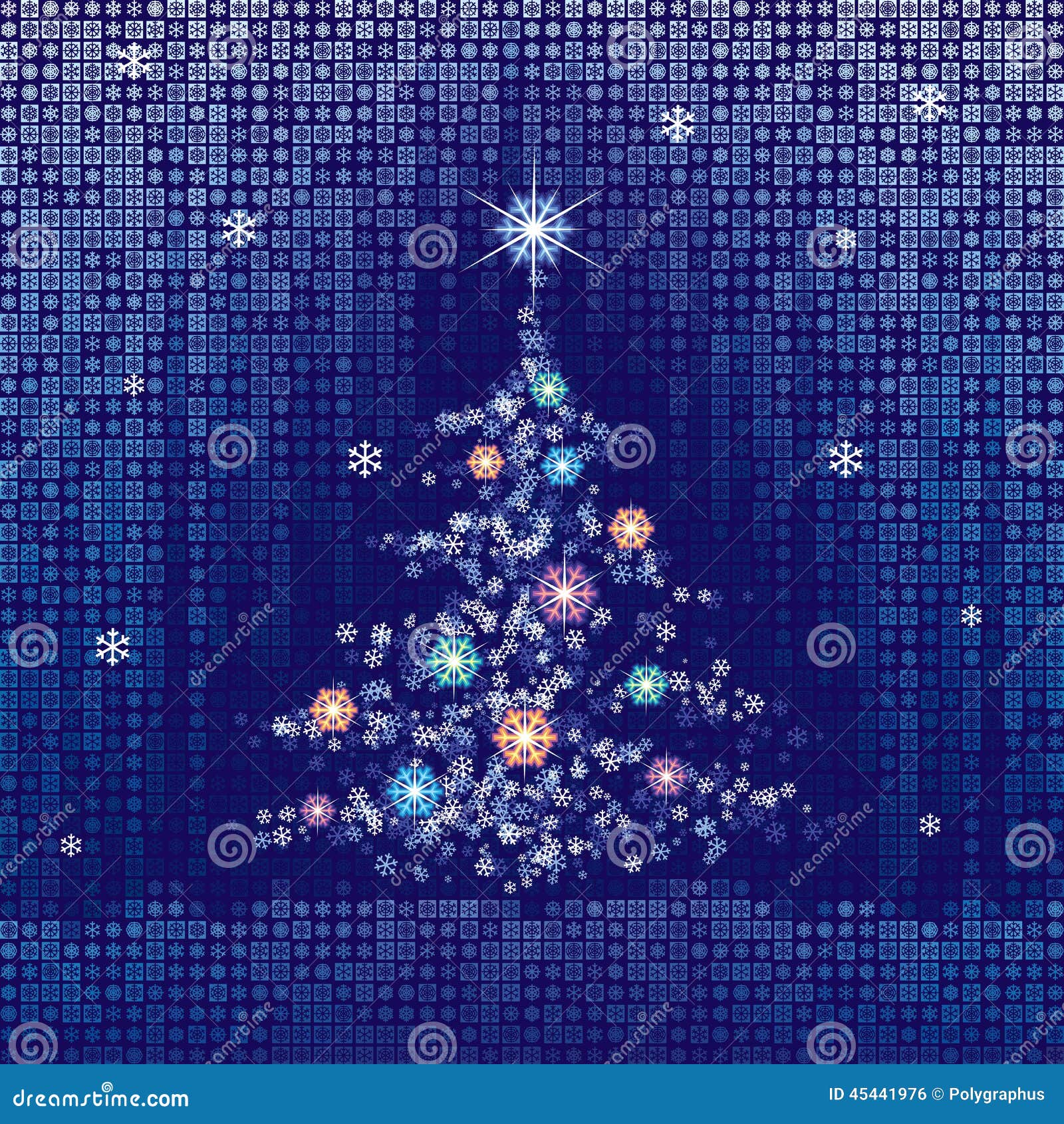 Christmas Tree stock vector. Illustration of shape, illuminated 45441976