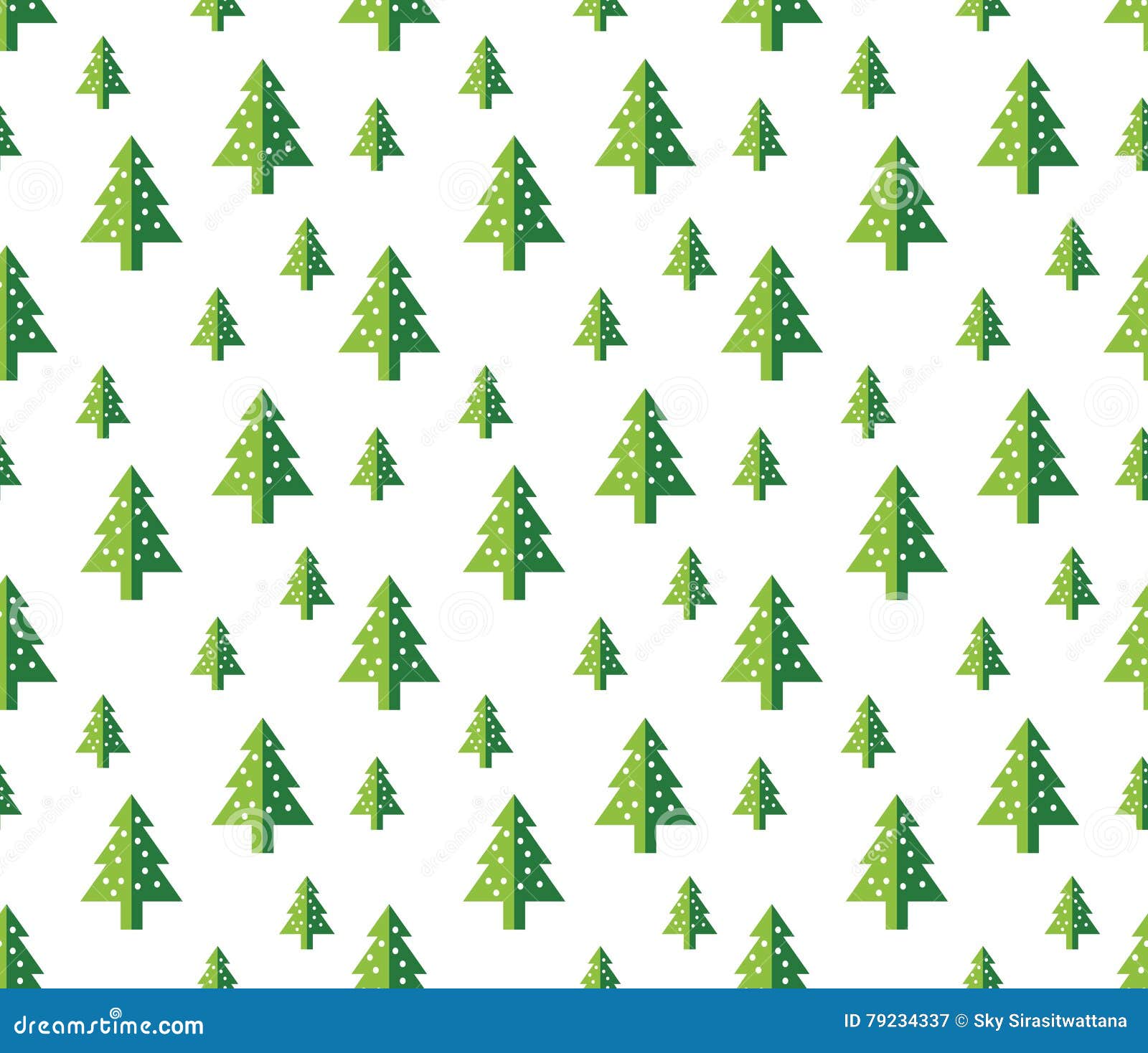 Christmas Trees Seamless Pattern for New Year Greeting Card/wallpaper ...