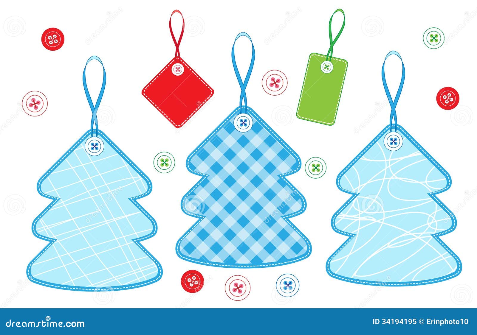 Christmas trees set 2 stock vector. Illustration of isolated - 34194195