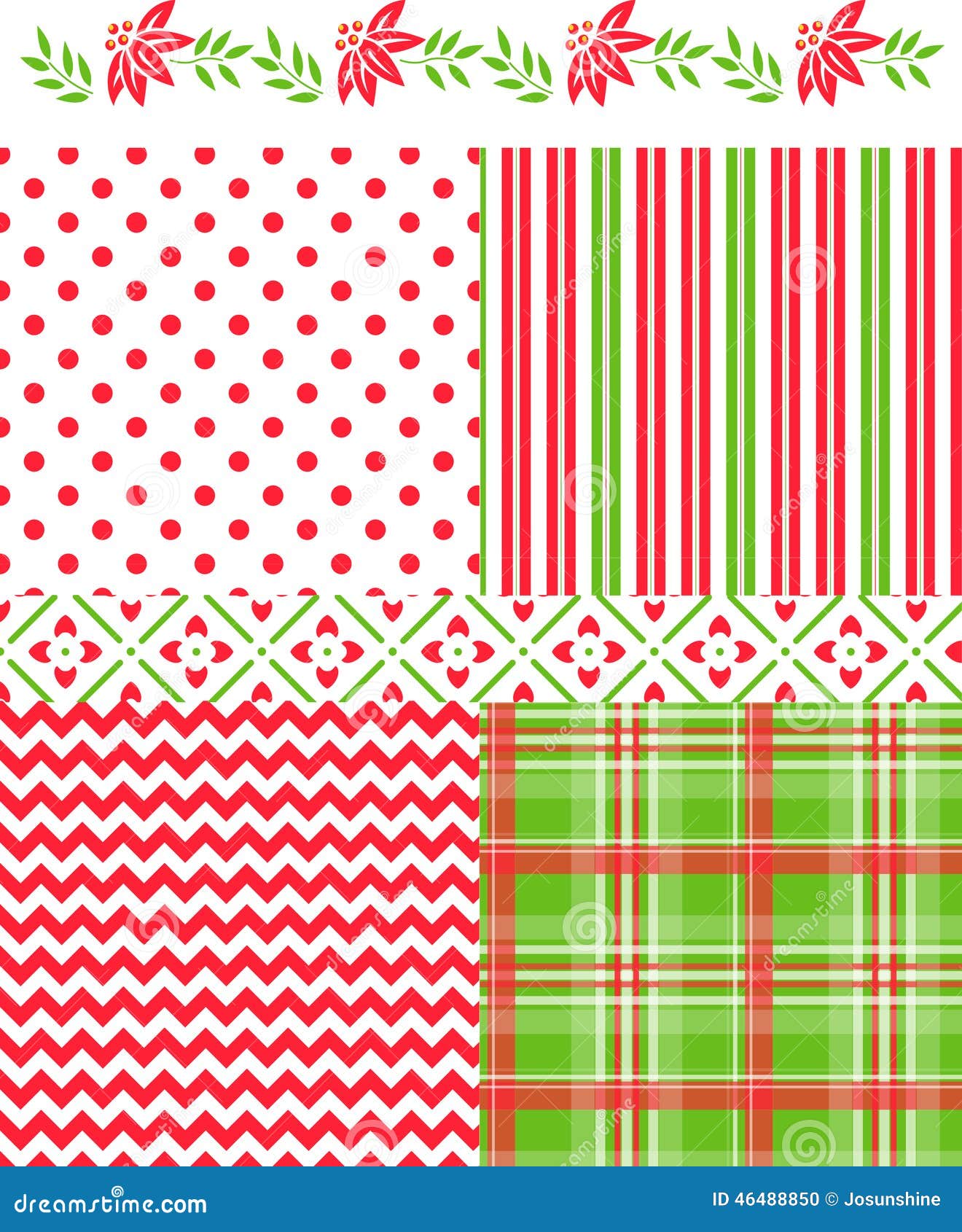 christmas polka dot border