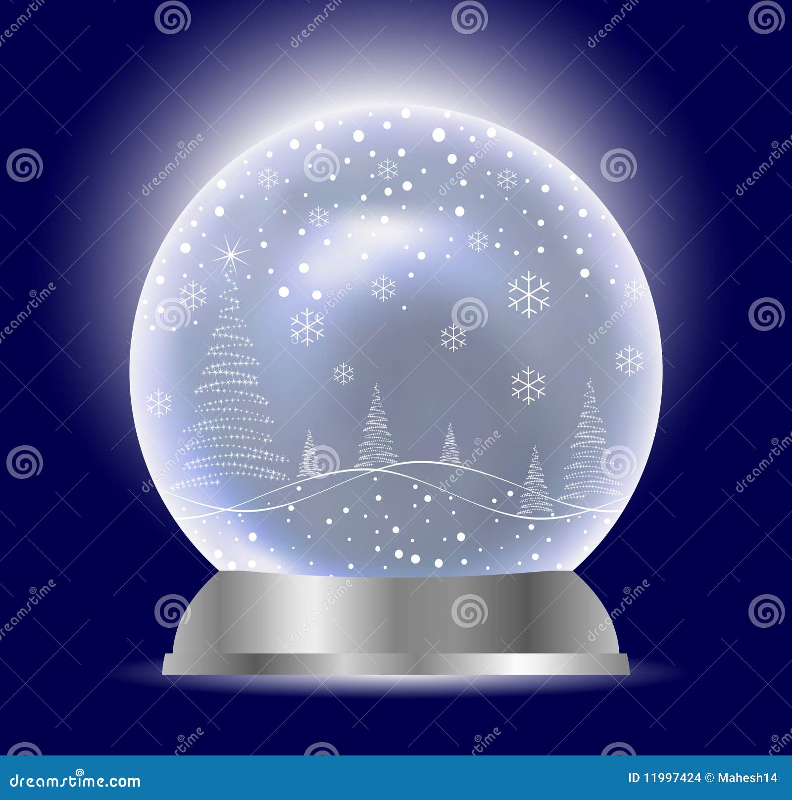 Download Christmas Vector Snow Globe Stock Vector - Illustration of ...