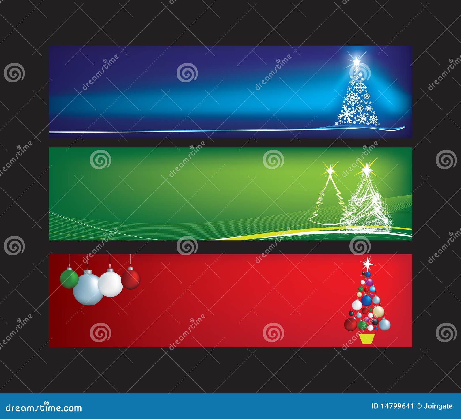Christmas web banners stock vector. Illustration of star - 14799641