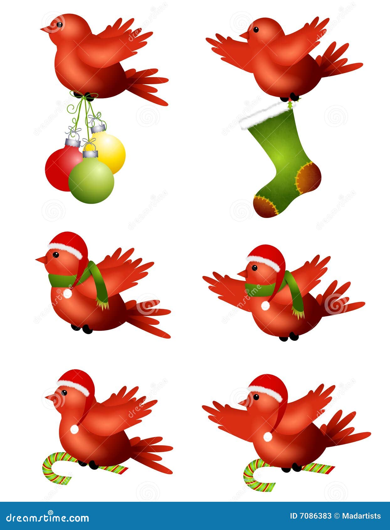 Christmas Winter Birds Flying Stock Illustration Illustration of winter, season 7086383