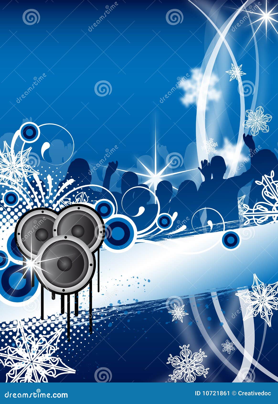 christmas winter party flyer stock illustration illustration of winter party