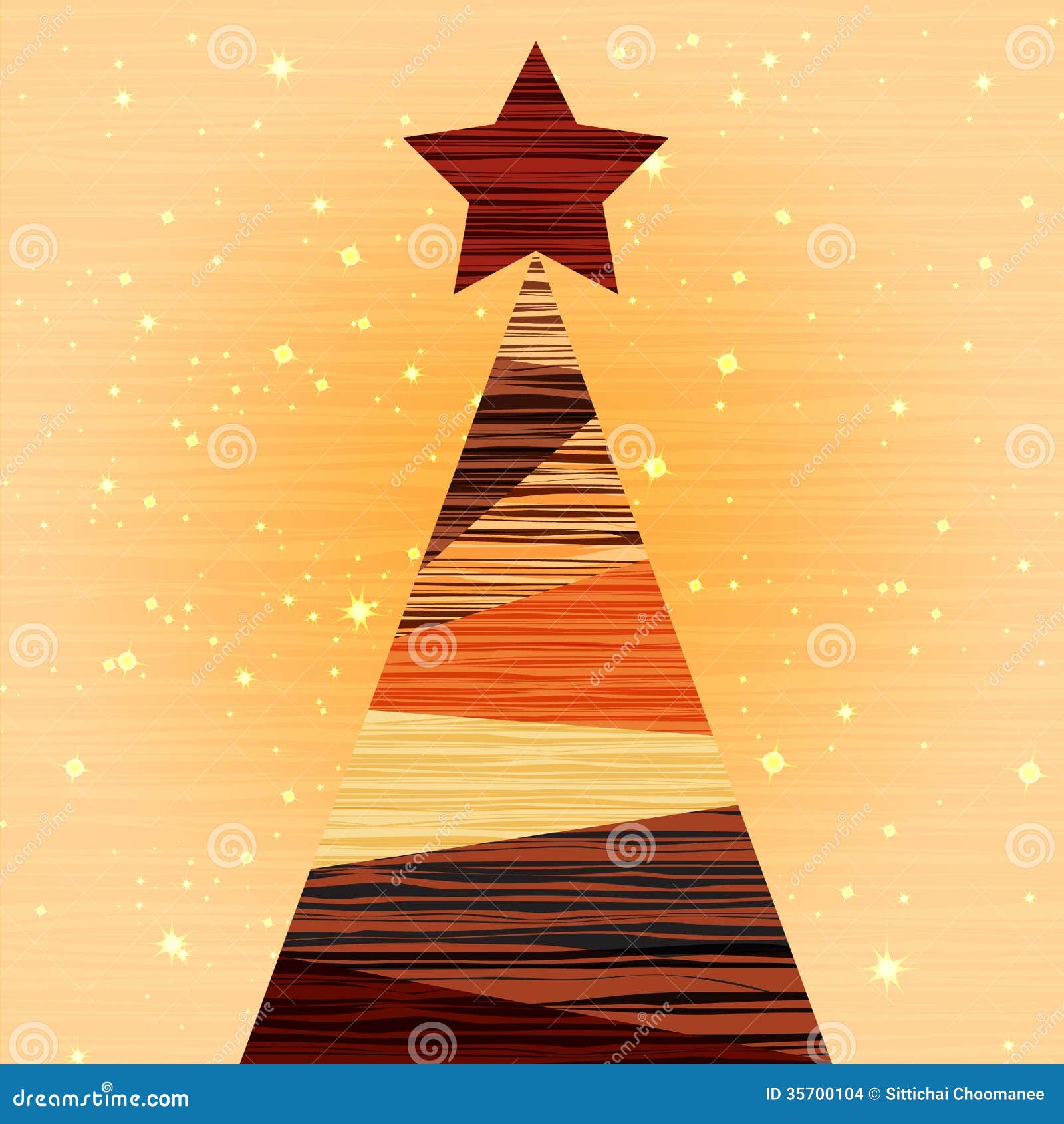 Christmas Wood Tree Background Stock Illustration Illustration of