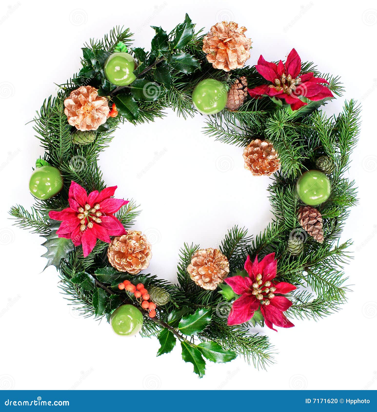 Christmas Wreath stock photo. Image of symbol, abstract 7171620