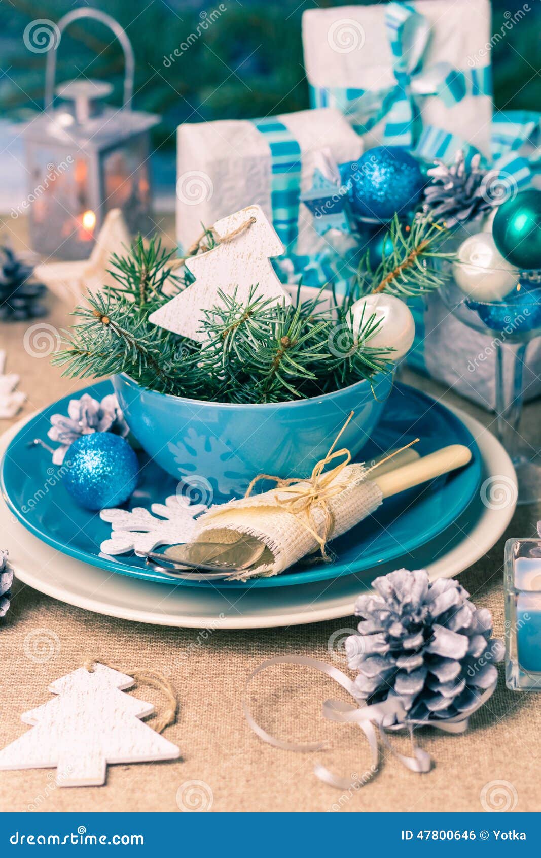 christmas xmas eve table board setting