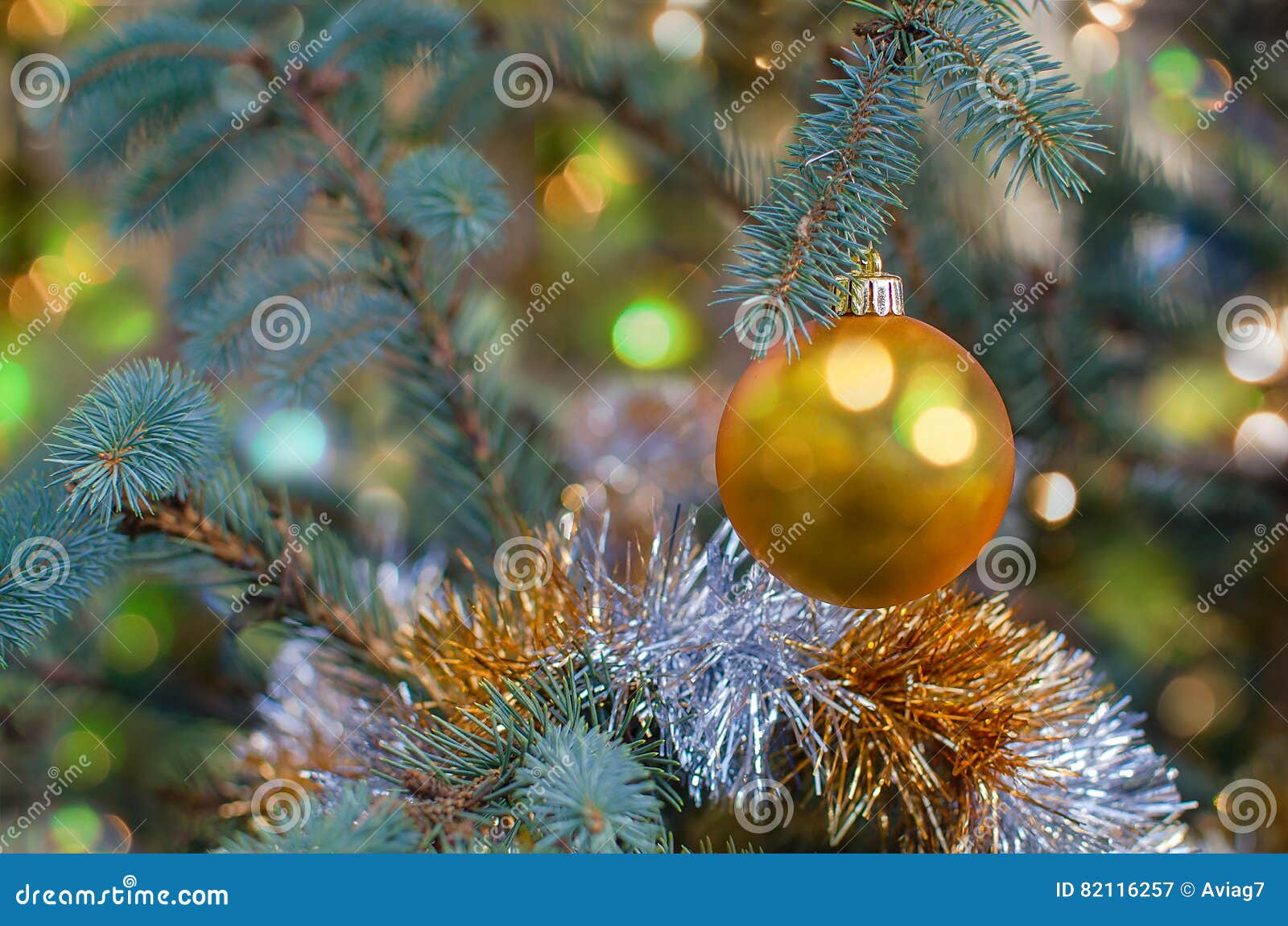 Christmas Yellow Decoration Ornament Stock Image - Image of winter ...