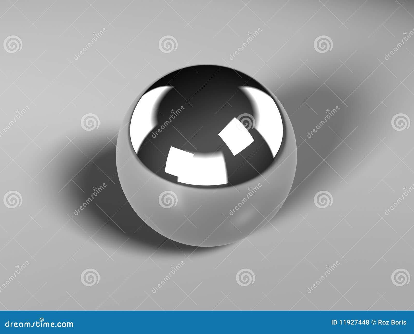 Chrome ball stock illustration. Image of silver, spot 11927448
