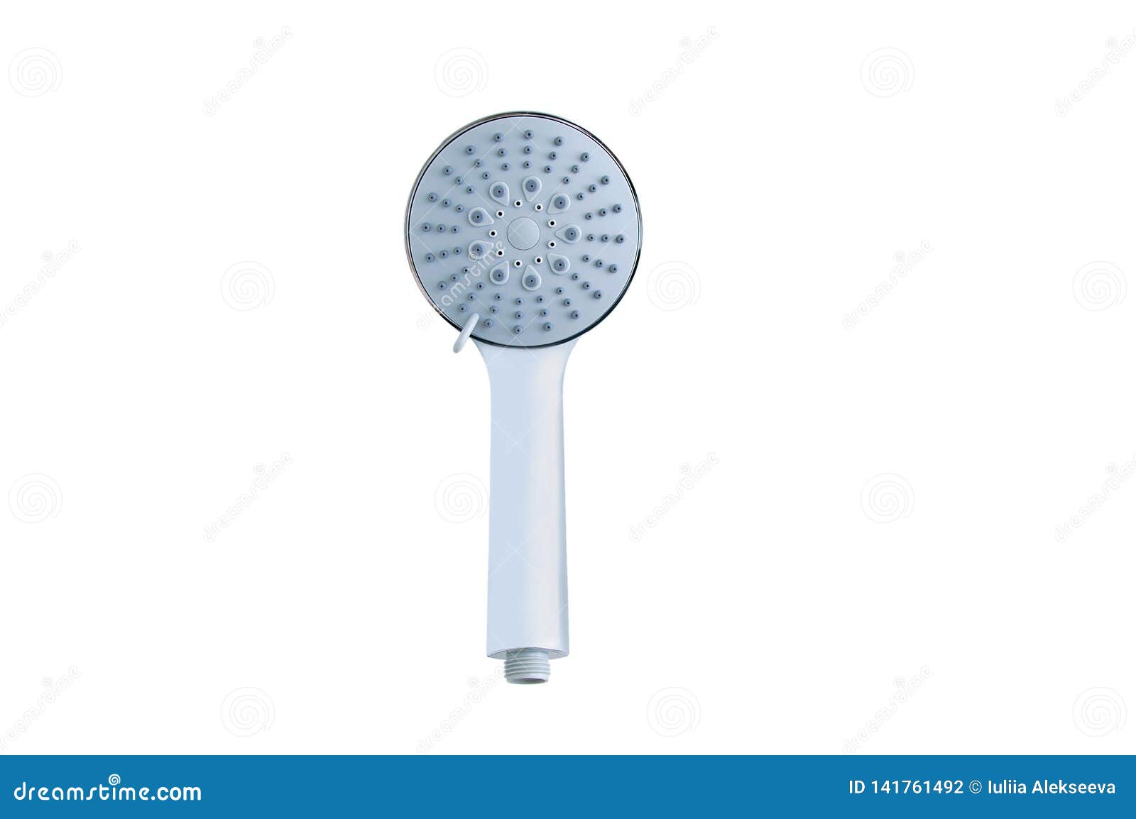 Chrome Bath and Shower Head. Front View Stock Photo Image of bath