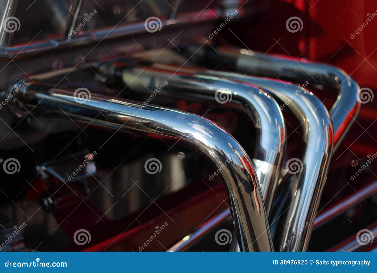 Chrome Exhaust stock photo. Image of round, reflection - 30976920