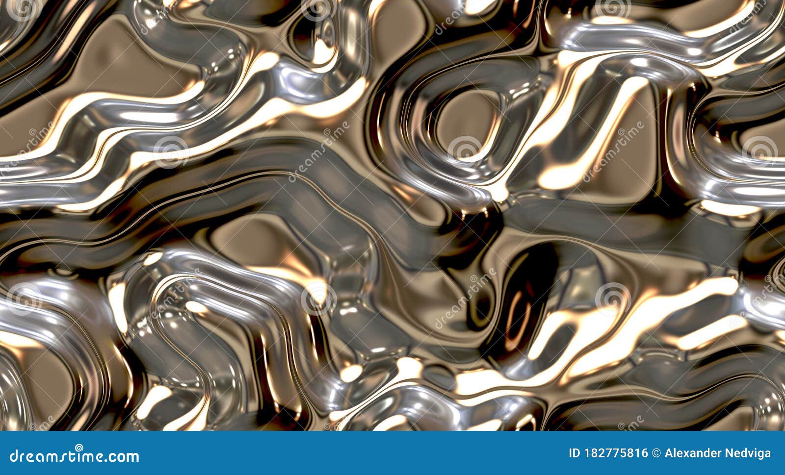 Chrome. Liquid Metal. stock illustration. Illustration of bumpy - 182775816