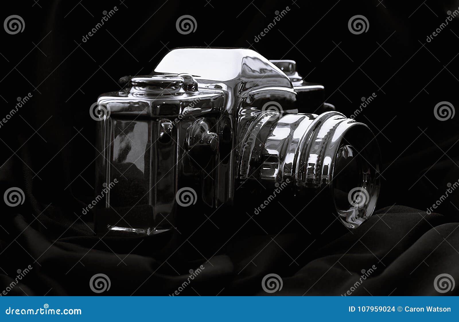 chrome plated dslr camera