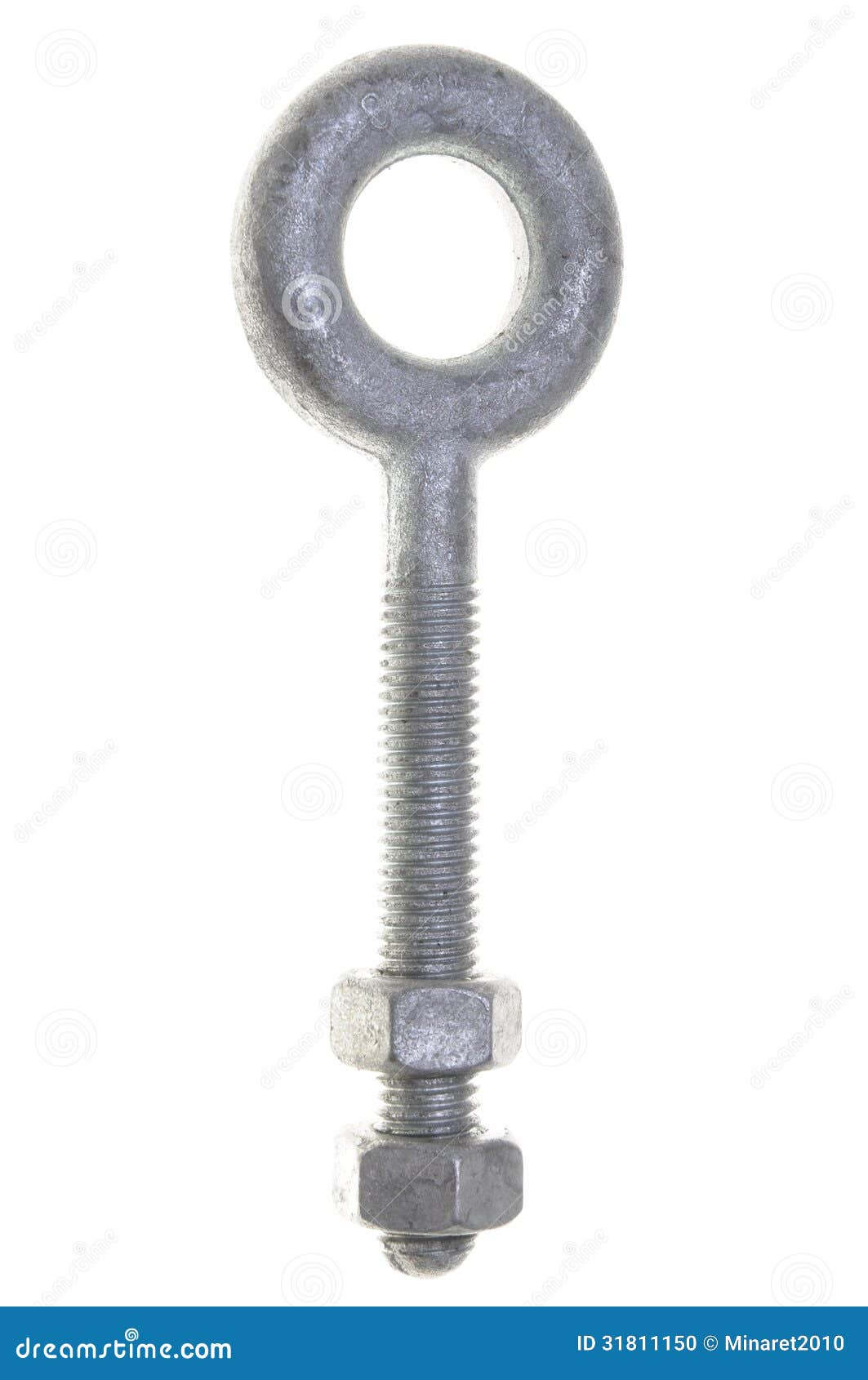 chrome ring hooked bolt