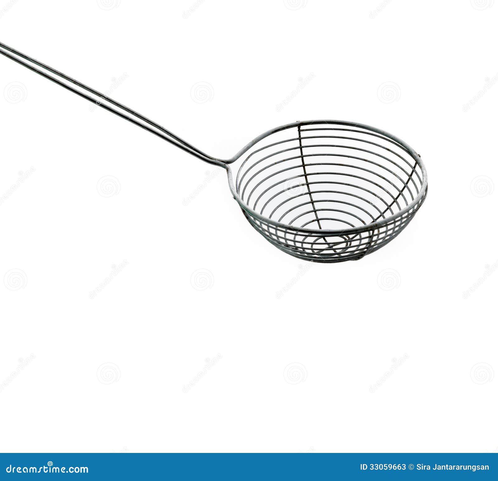 Chrome Sieve or Colander the Kitchenware Utensil Accessory Stock Image