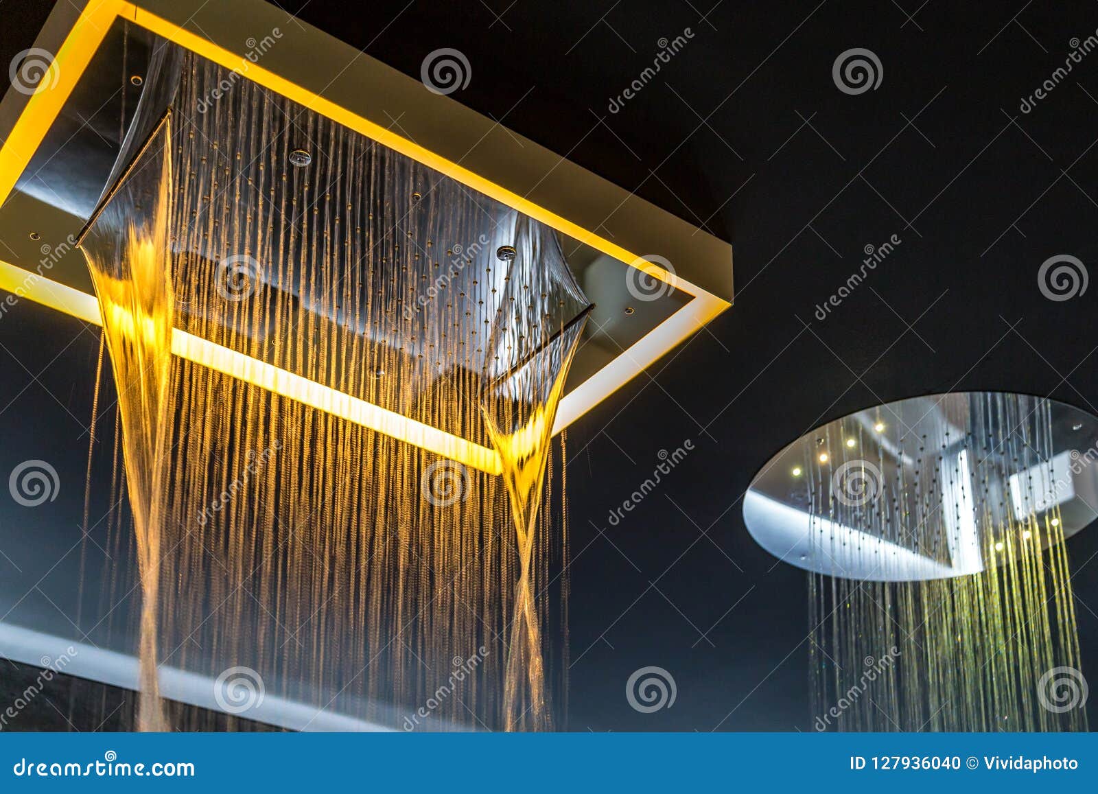 Chromotherapy from Shower Heads Stock Photo Image of faucet, bath