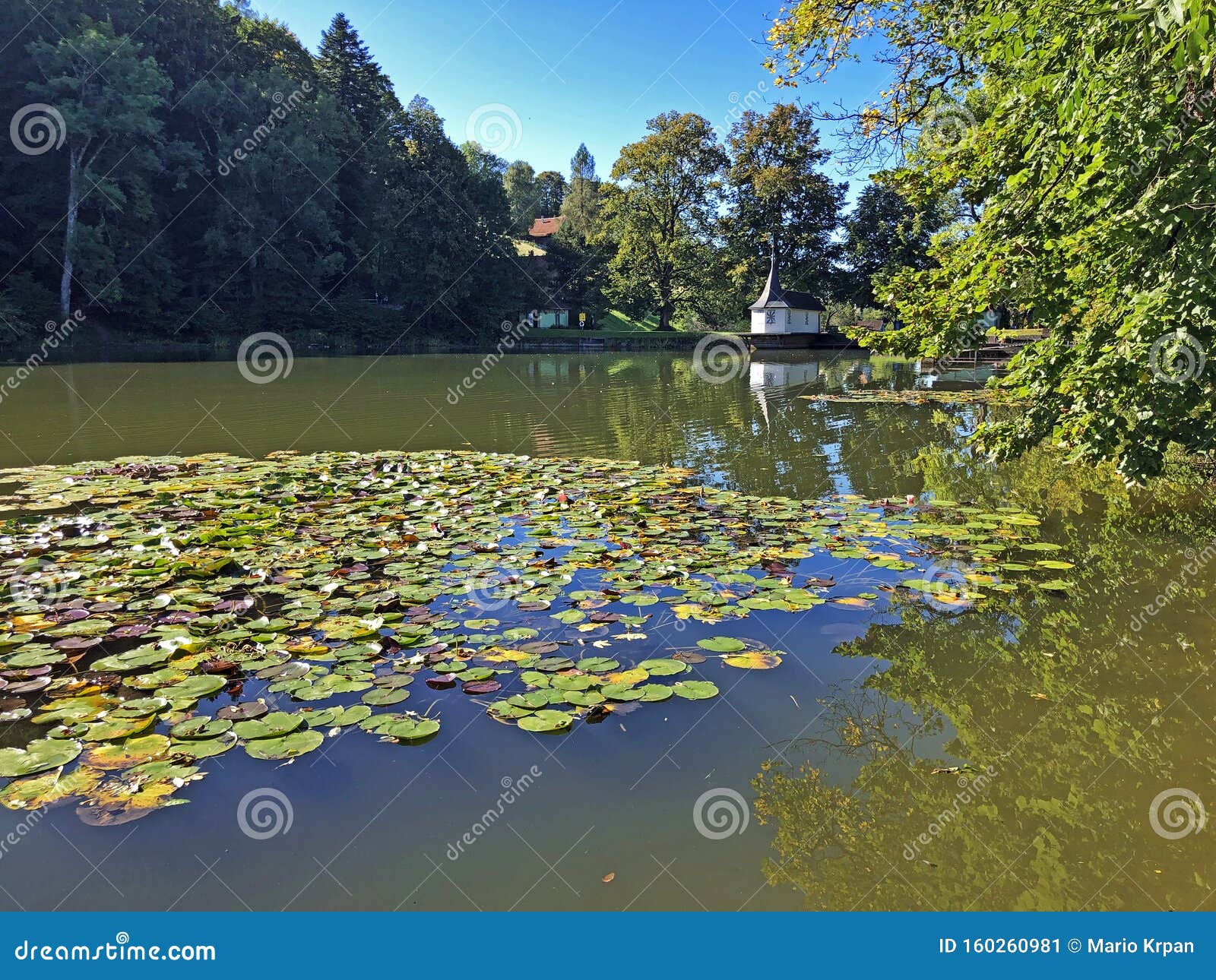 chruzweier or chruzweiher pond three ponds recreation area or das naherholungsgebiet drei weihern