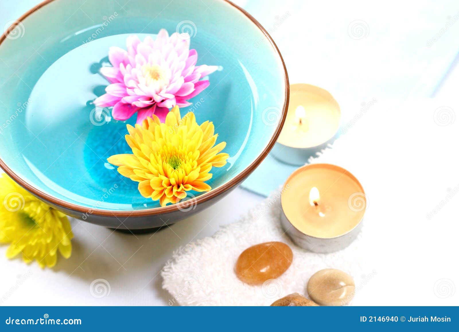 Chrysanthemum Candle and Spa Stock Photo Image of massage, indulgence
