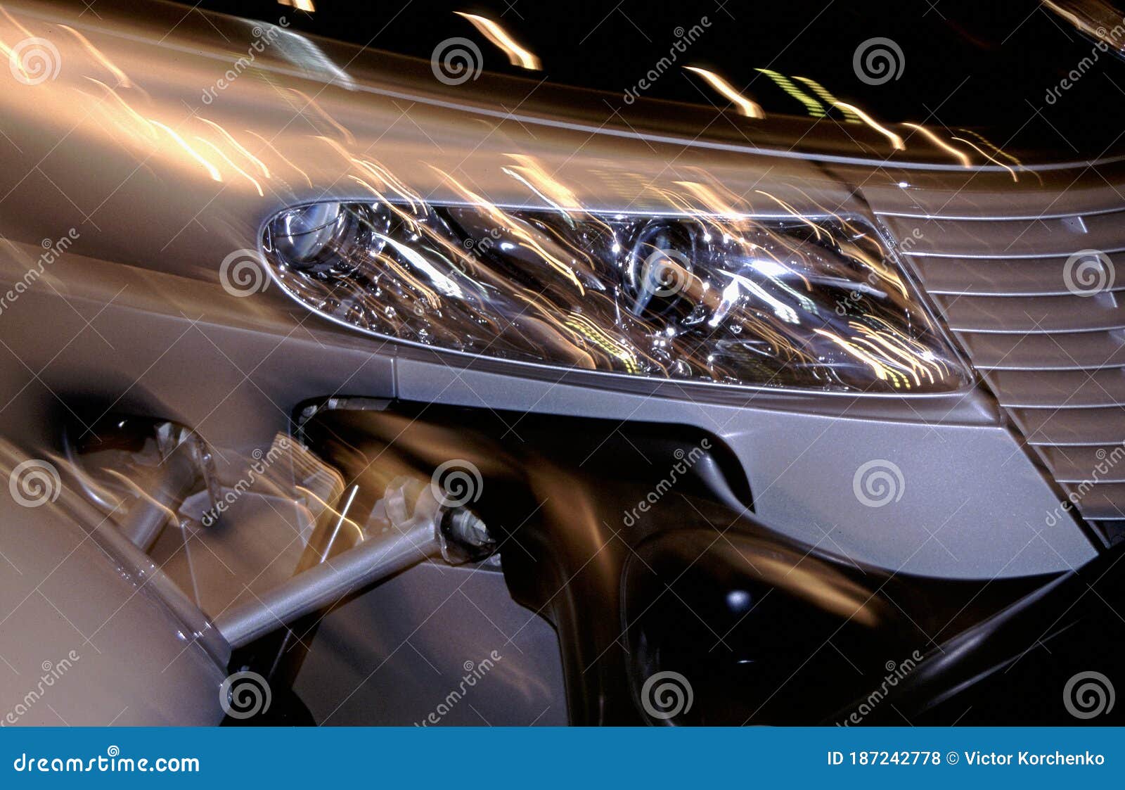 Chrysler Prowler headlight editorial stock photo. Image of headlight