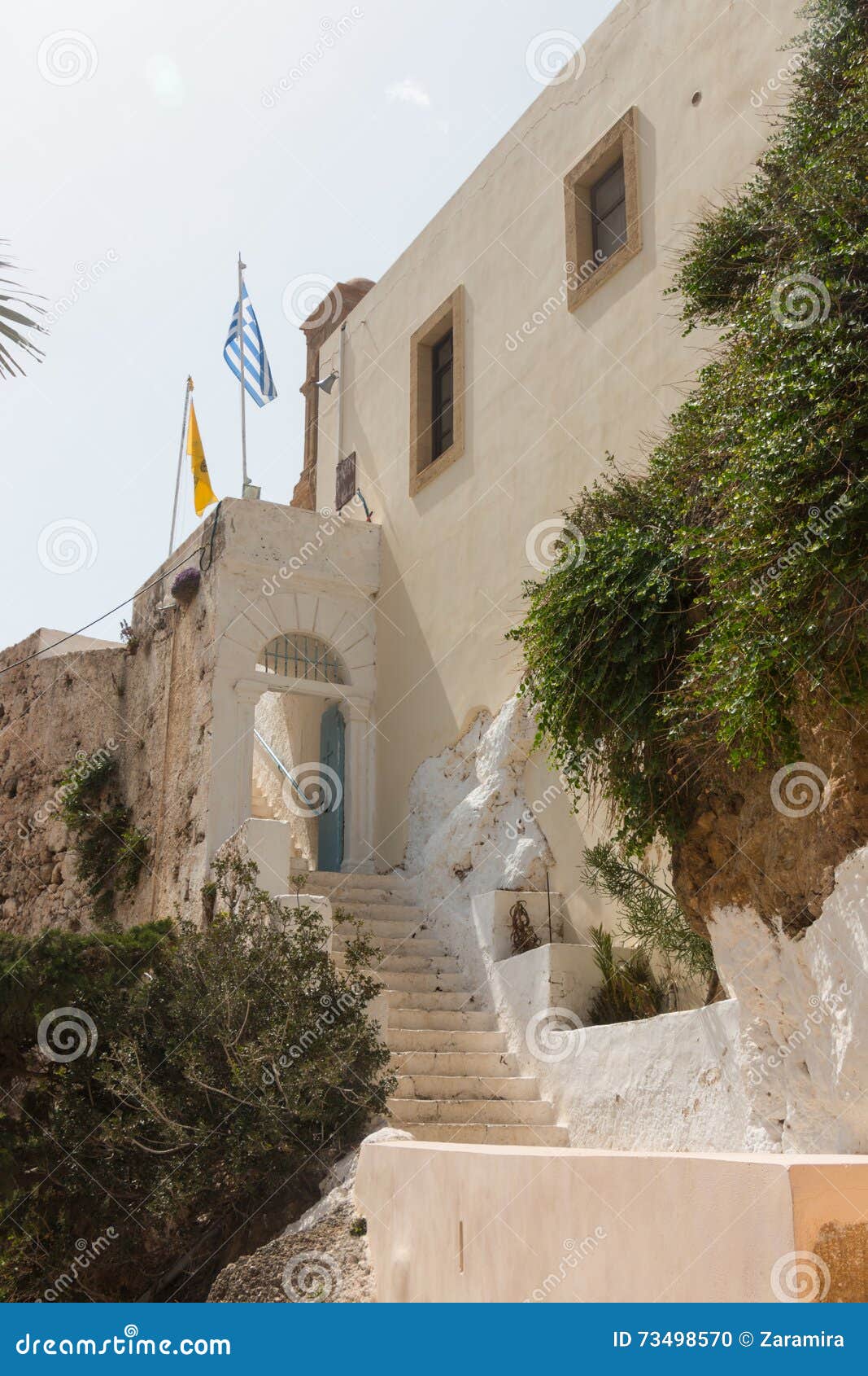 Chrysoskalitissa Monastery stock photo. Image of tourist - 73498570