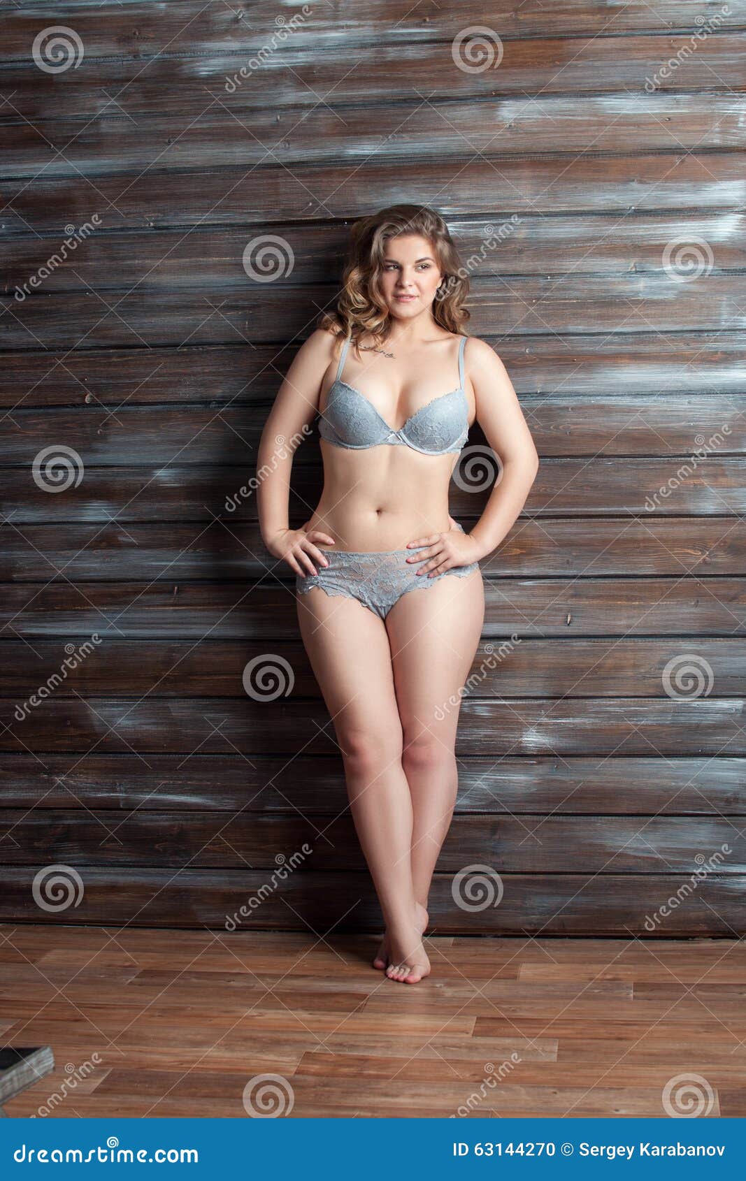 Chubby Woman in Lingerie Posing Stock Photo - Image of lingerie, smiling:  63144270