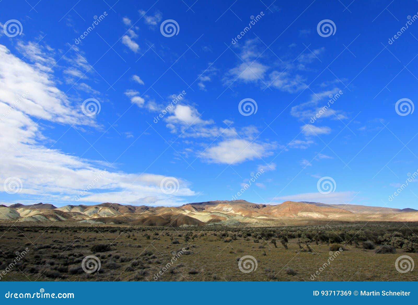 Chubut谷的美丽的荒地，阿根廷. Chubut谷的美丽的荒地，沿路线12， Chubut，阿根廷