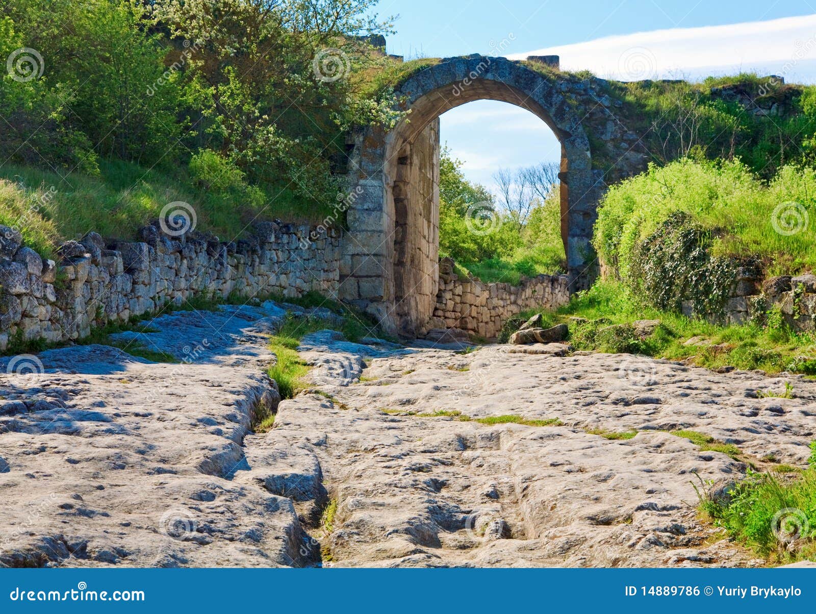 Chufut Kale Ancient Cave Settlement (Crimea). Stock Photo Image of