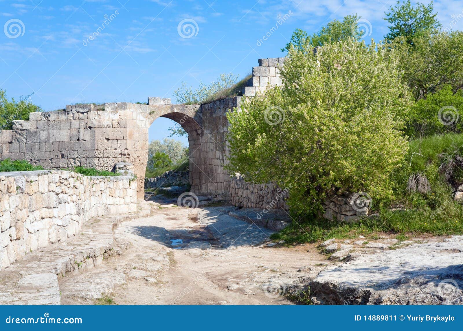 Chufut Kale Ancient Cave Settlement (Crimea). Stock Image Image of
