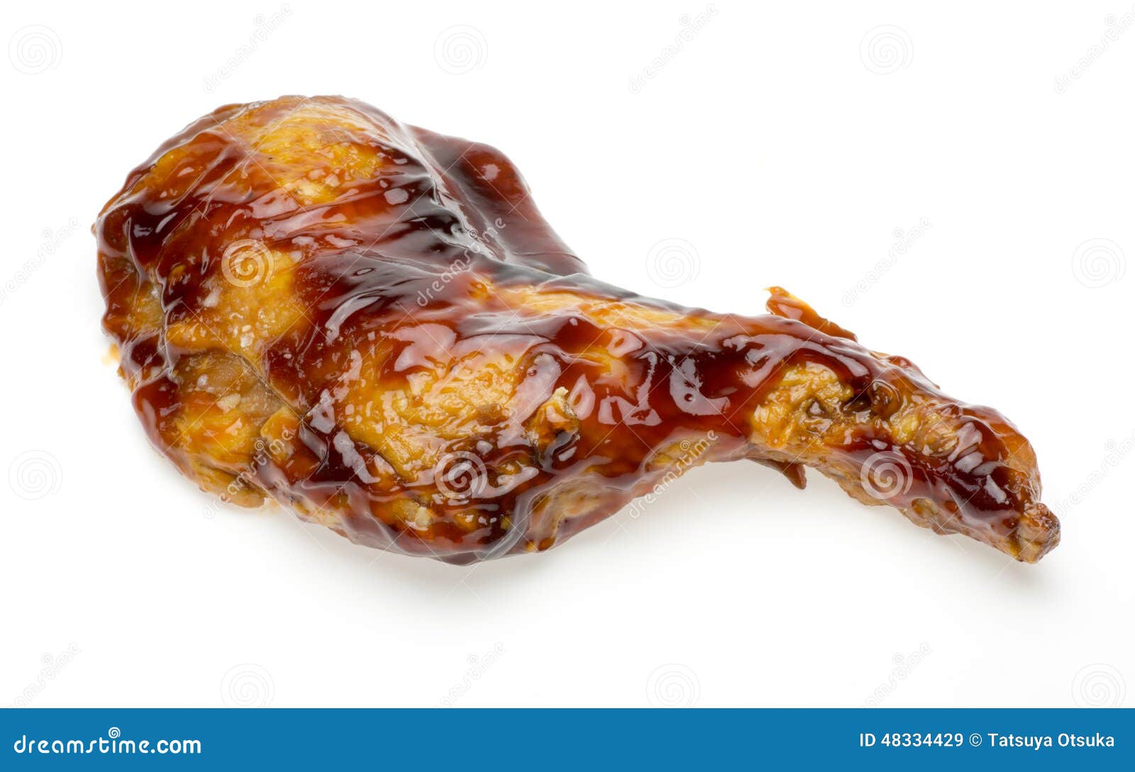 Chunks of Chicken on the Bone with Teriyaki Sauce Stock Image Image