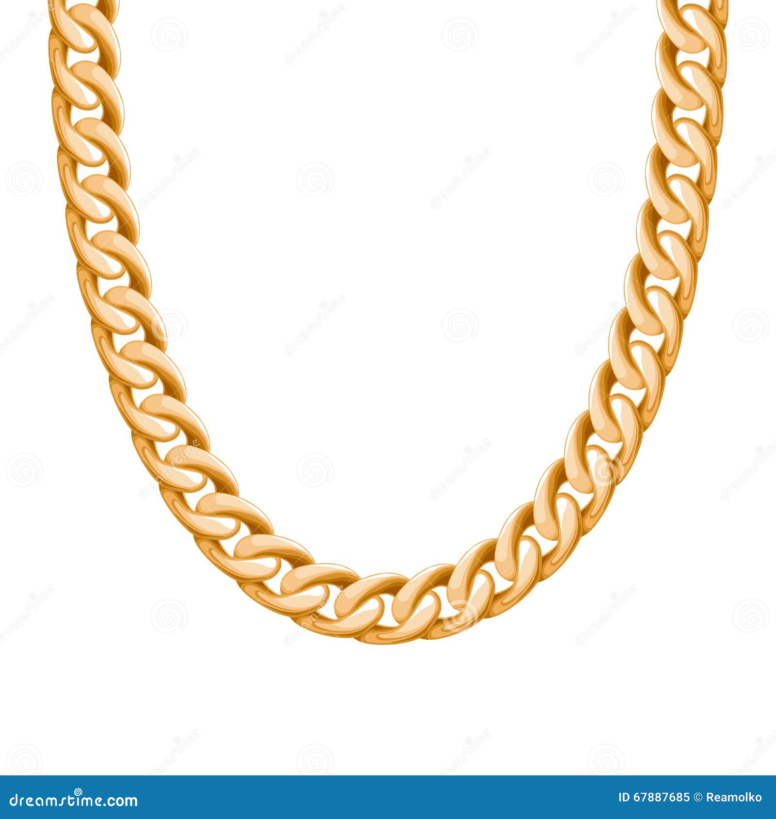 chunky chain golden metallic necklace or bracelet.