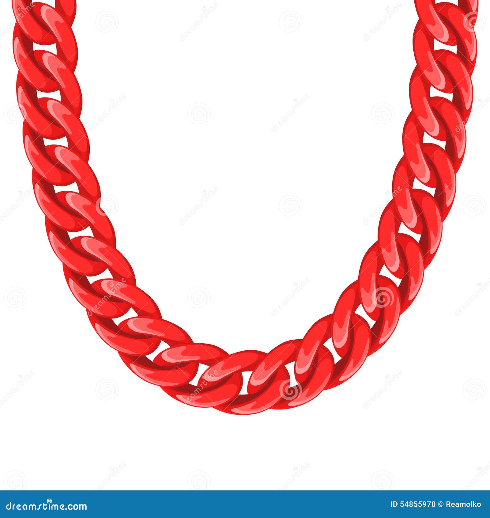 chunky chain plastic red necklace or bracelet