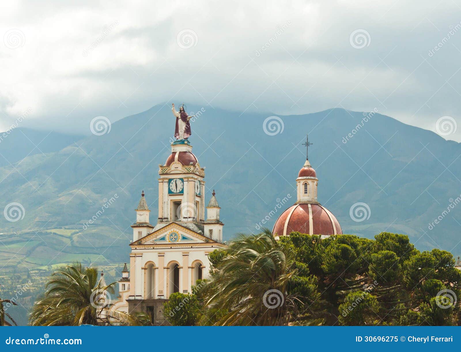 church in the andes mountains