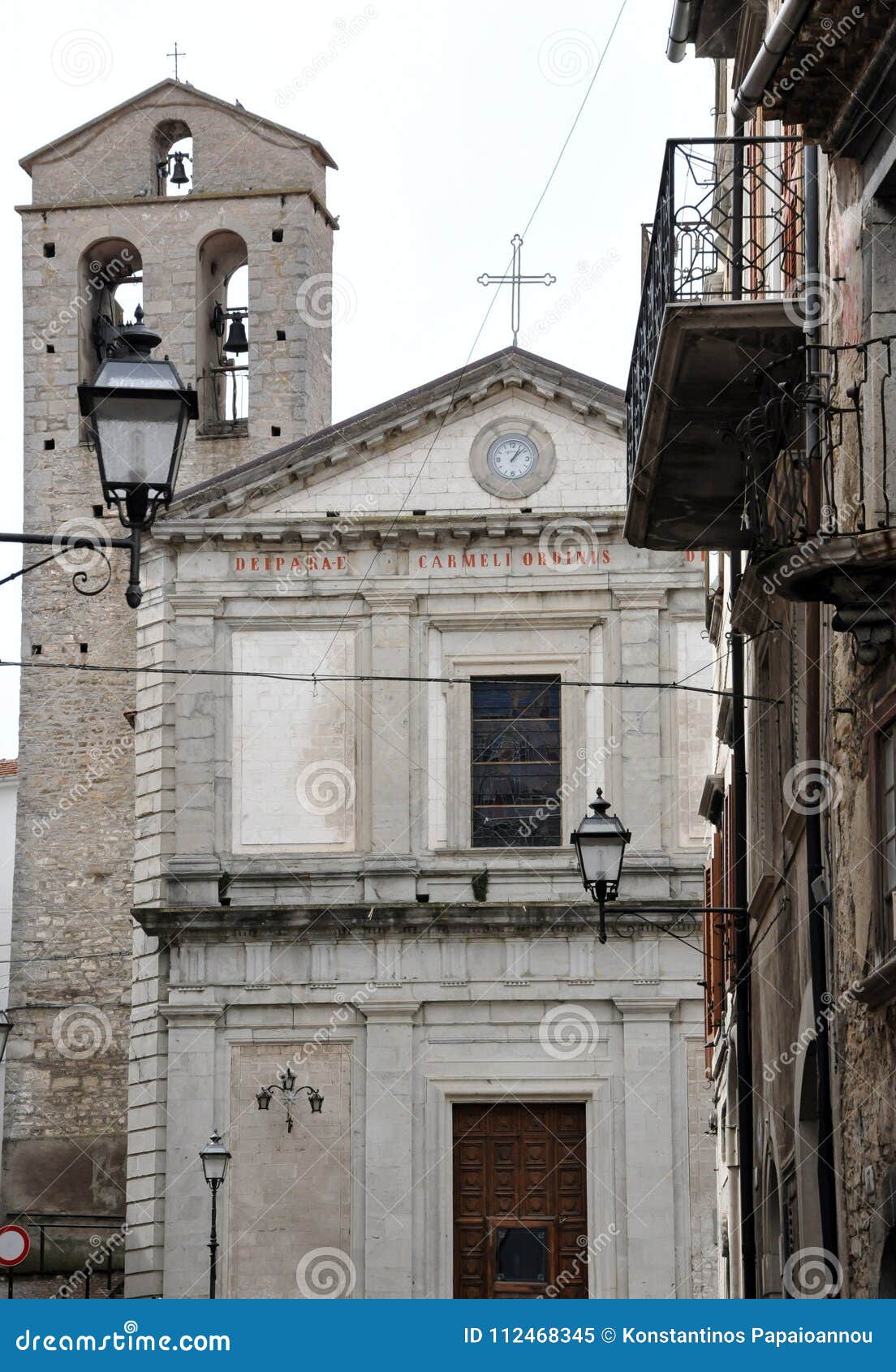 Church in the Medieval Village of Agnone Editorial Image - Image of ...