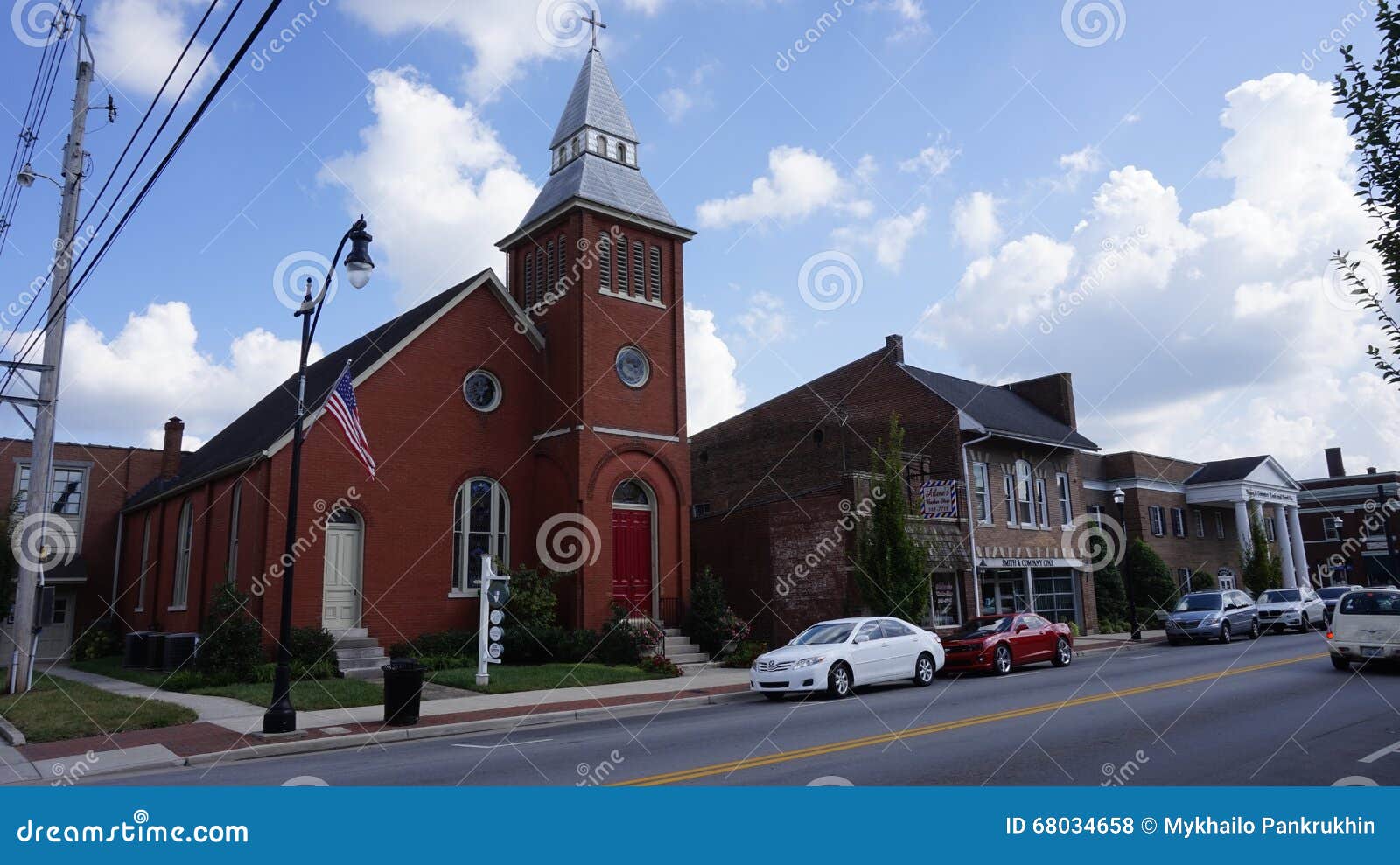 A church in Bardstown editorial stock photo. Image of central 68034658