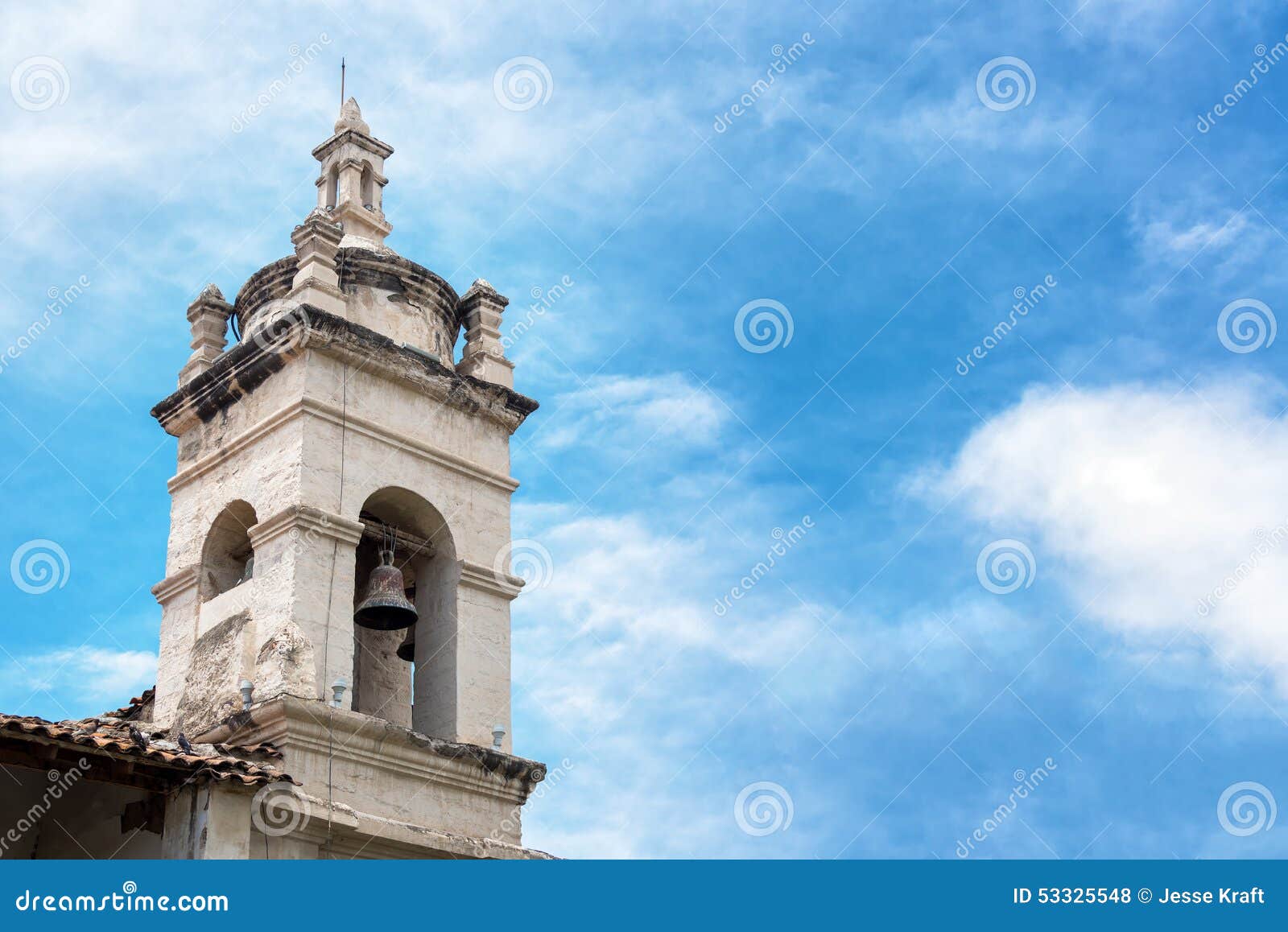 church bell tower in ayacucho, peru