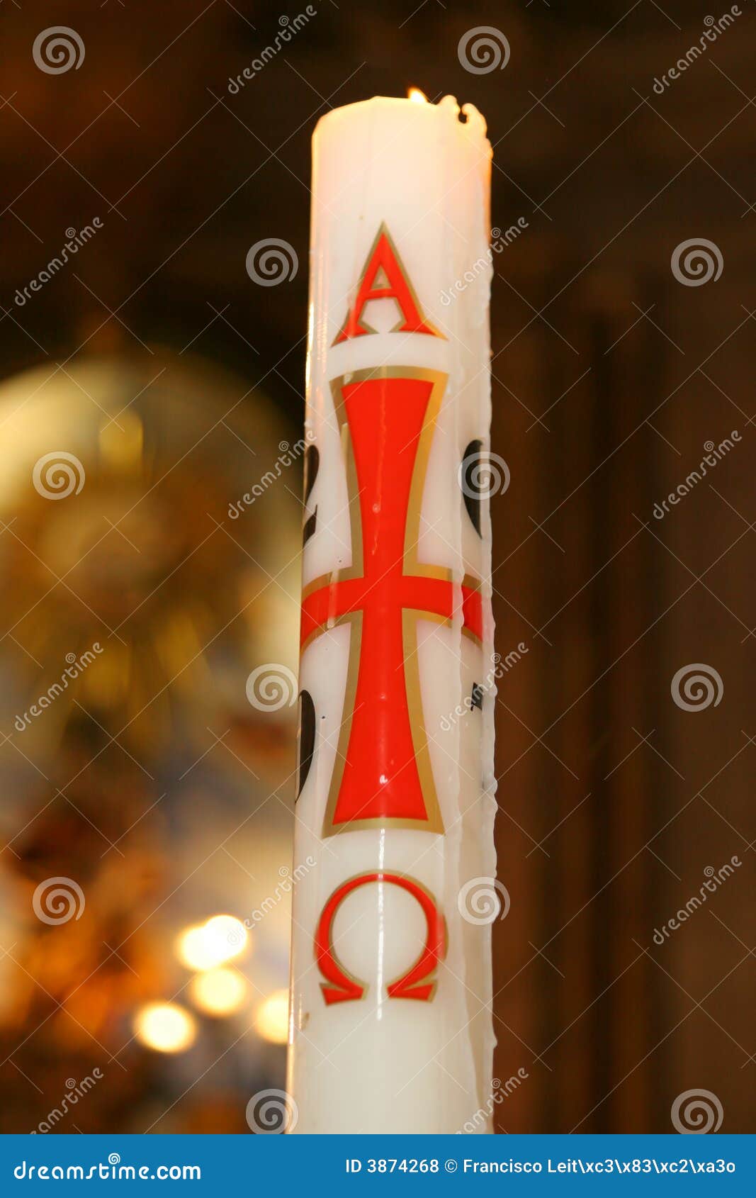 Church Candle Burning Royalty Free Stock Photos - Image 