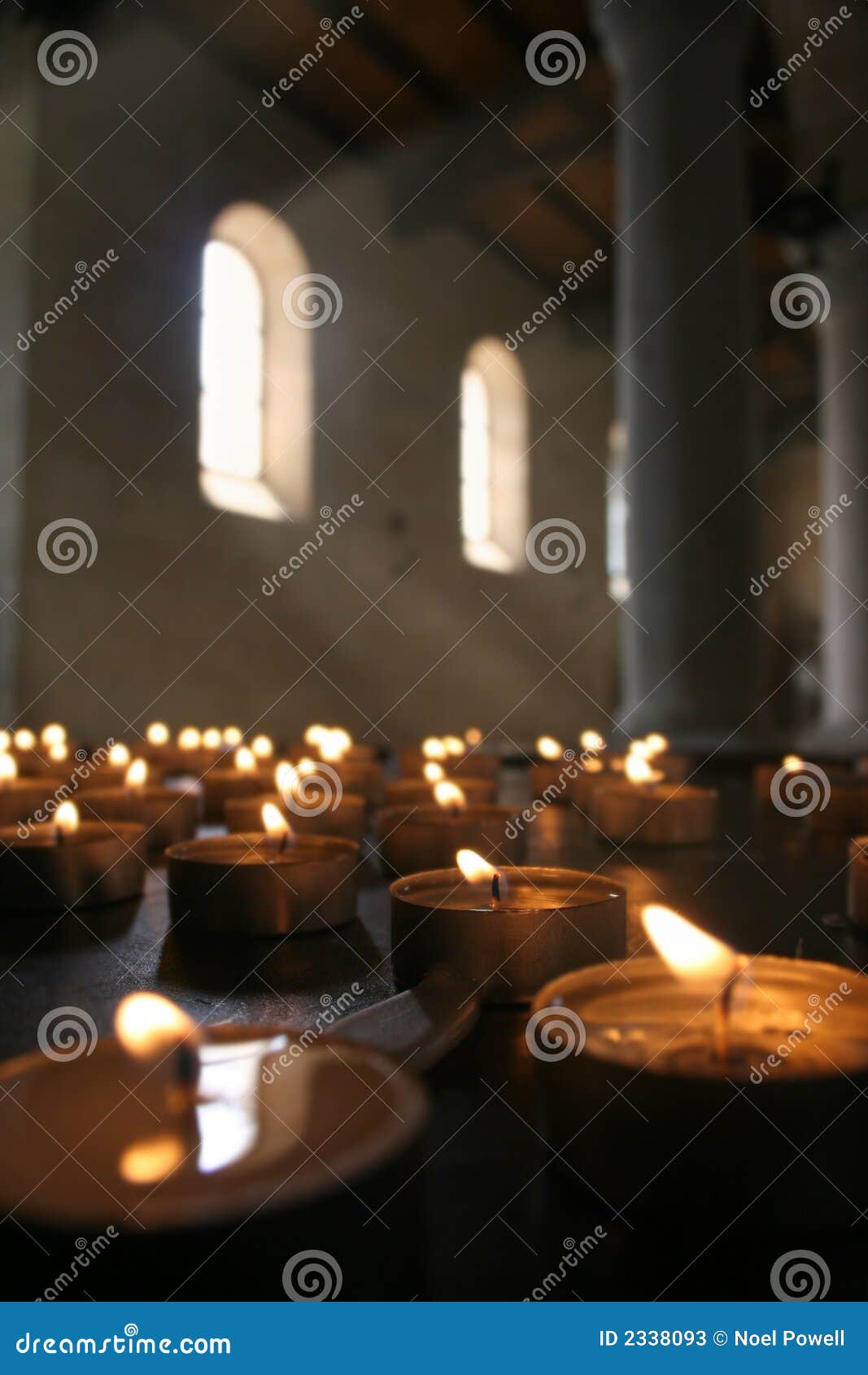 Church Candles stock image. Image of tealight, prayer 2338093