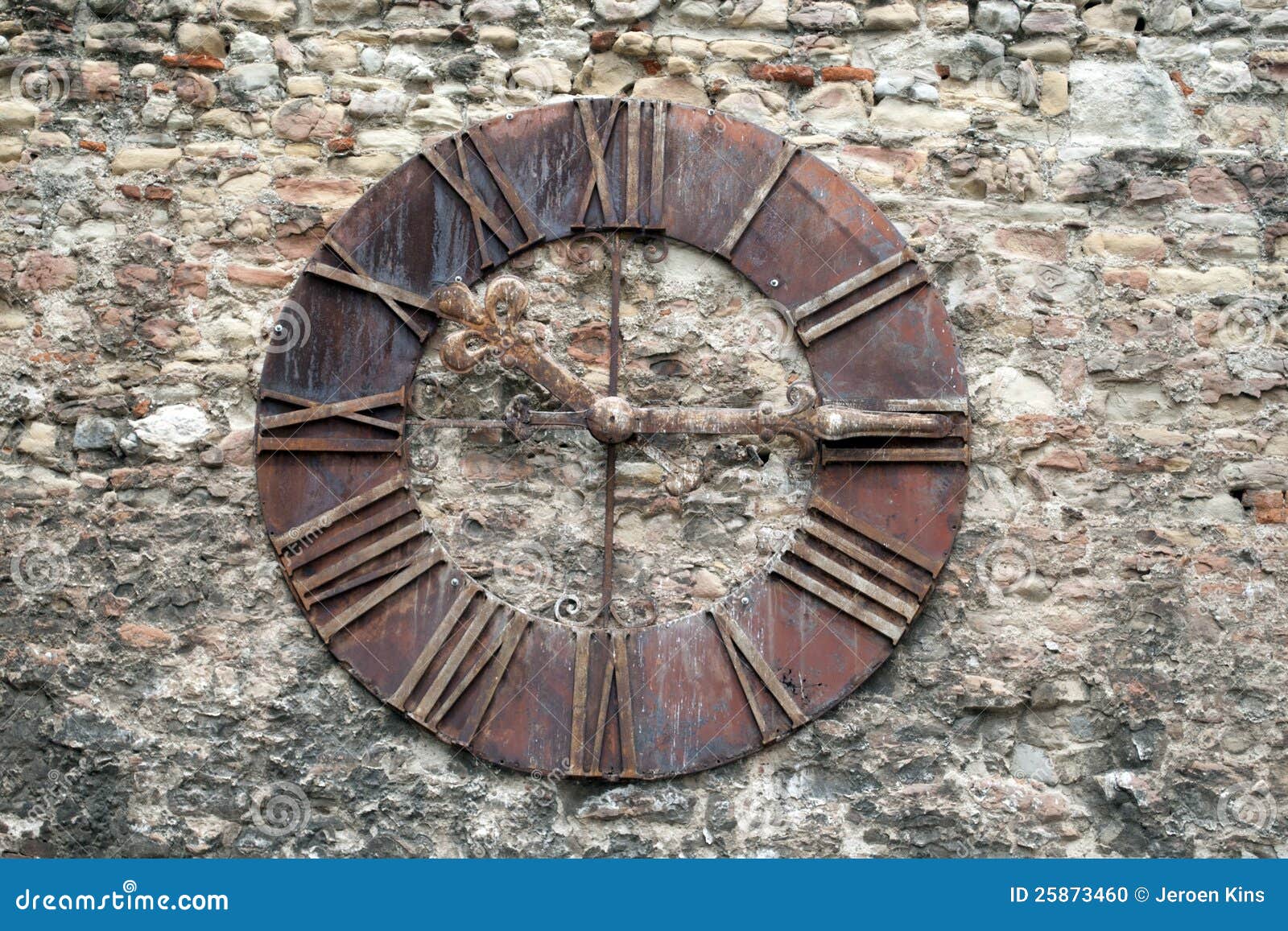 Church clock stock photo. Image of hang, clock, croatia 25873460