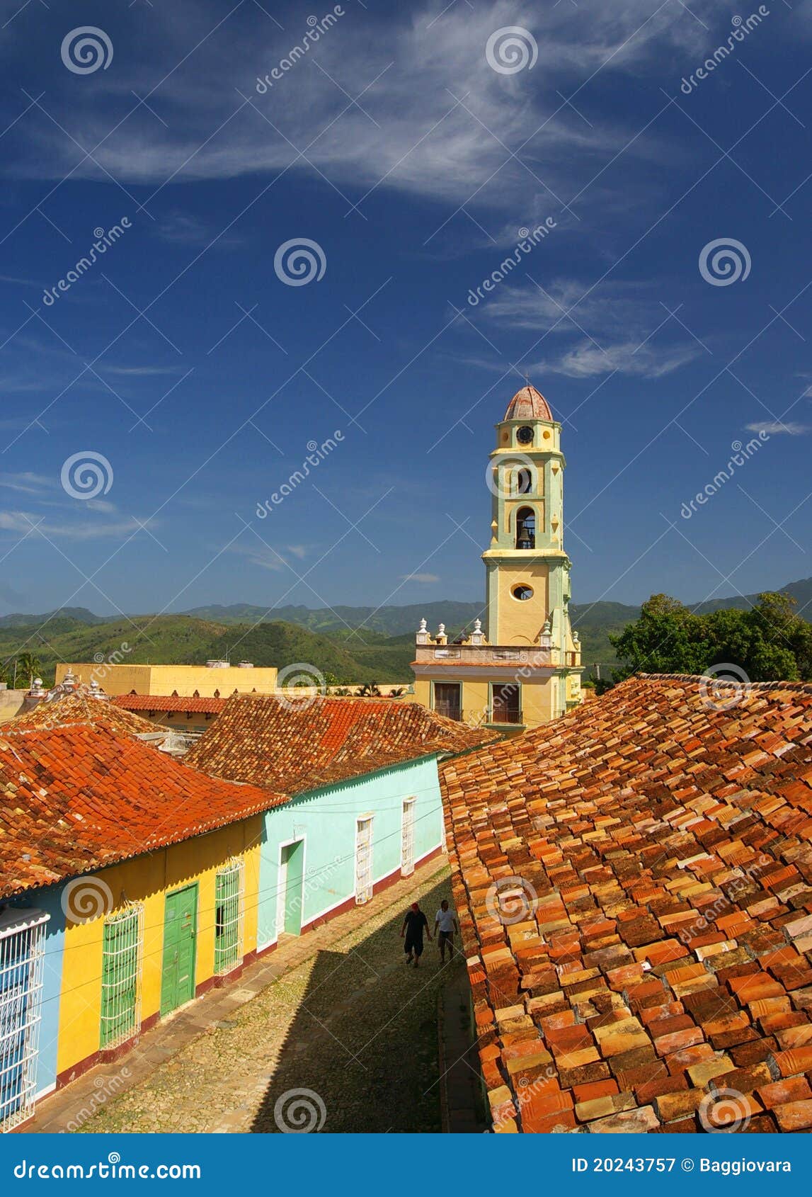 Church in Cuba stock image. Image of clouds, town, religion 20243757