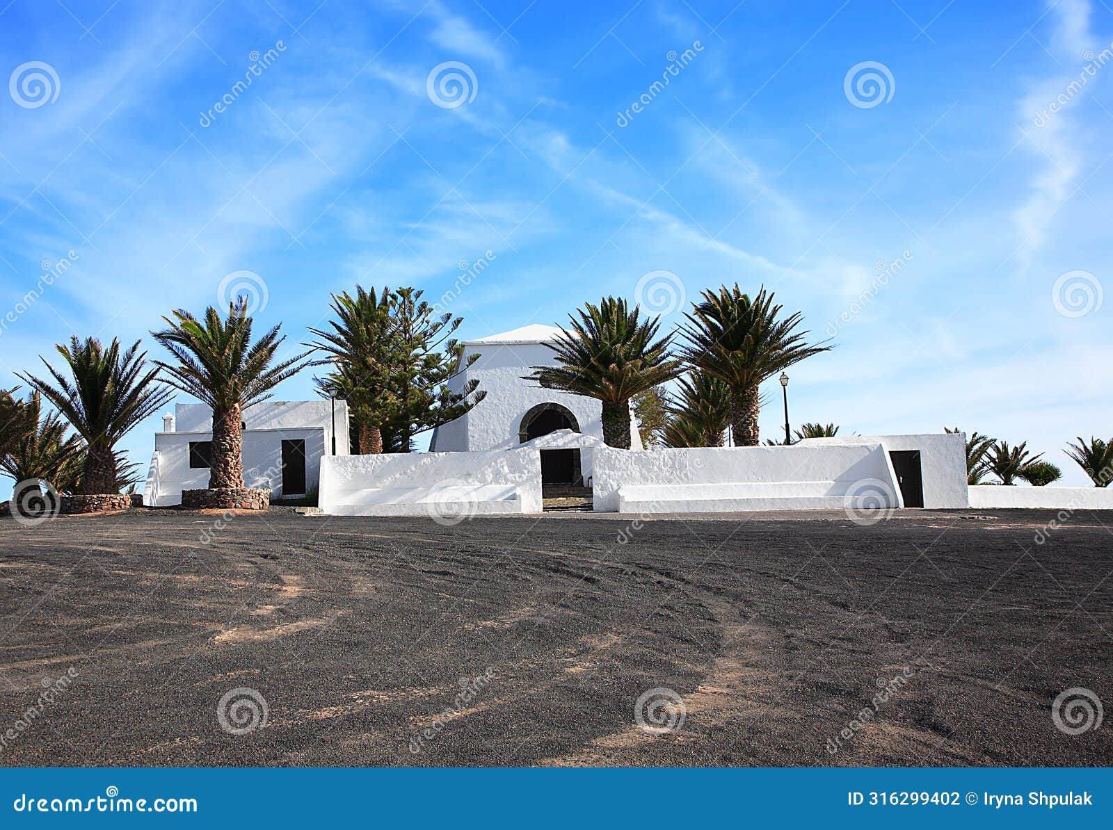 church ermita de las nieves, island lanzarote, canary islands, spain
