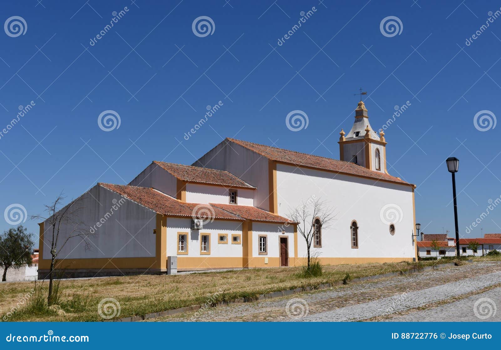 church of flor da rosa, alentejo region,
